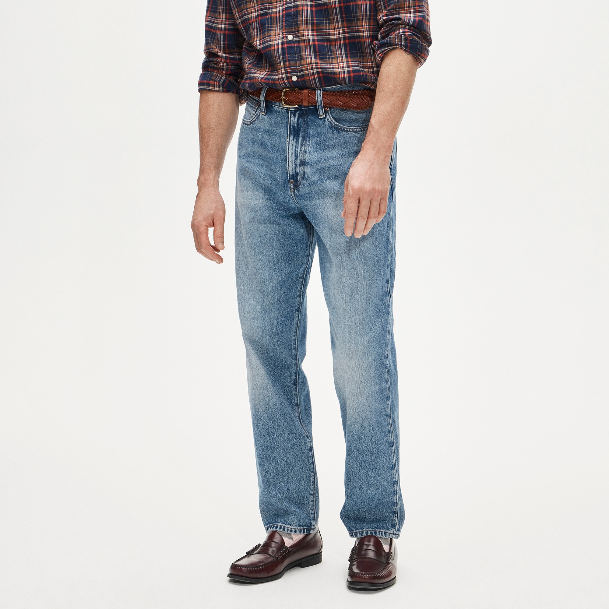 High-rise Straight-fit jean in vintage wash