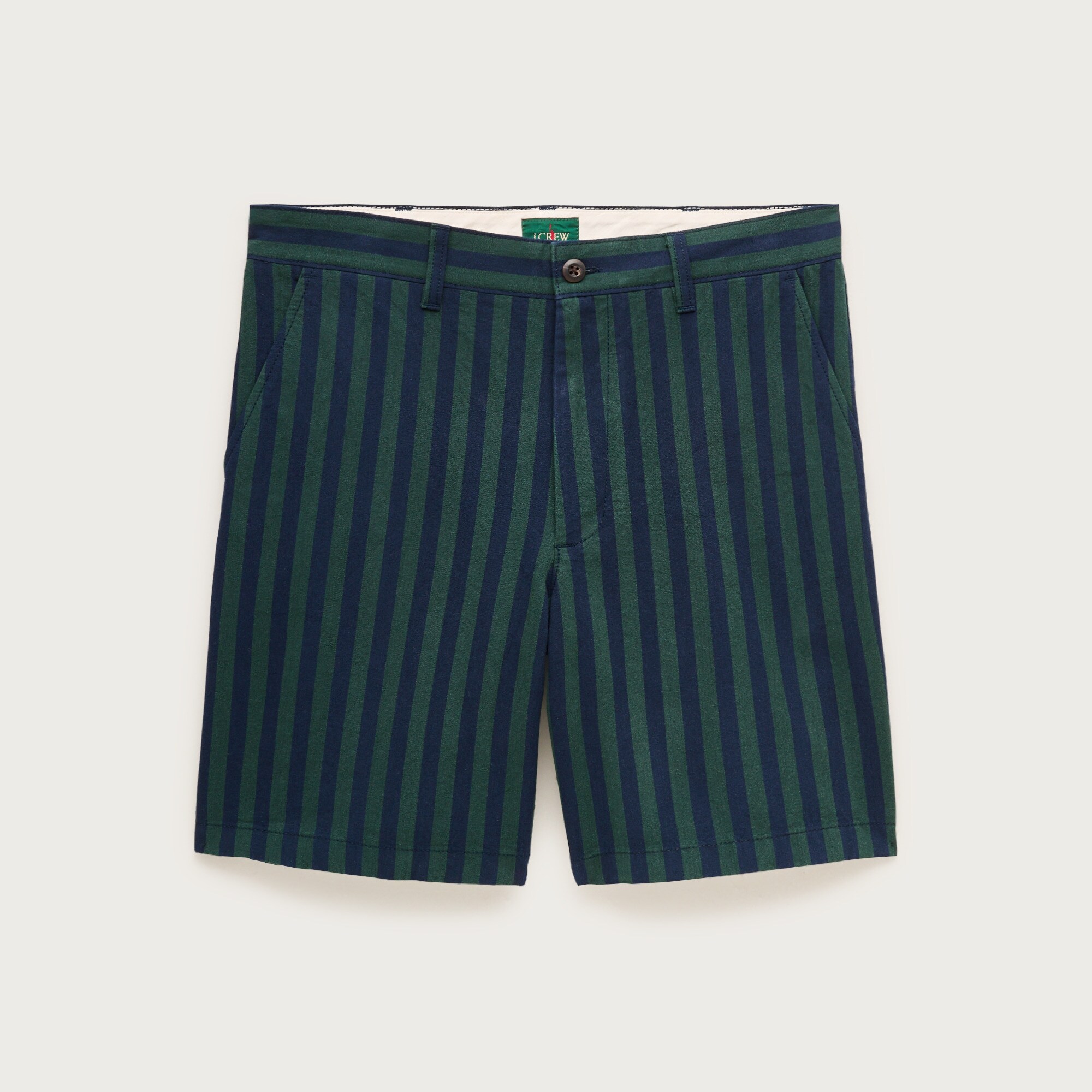 8" Classic chambray short in stripe