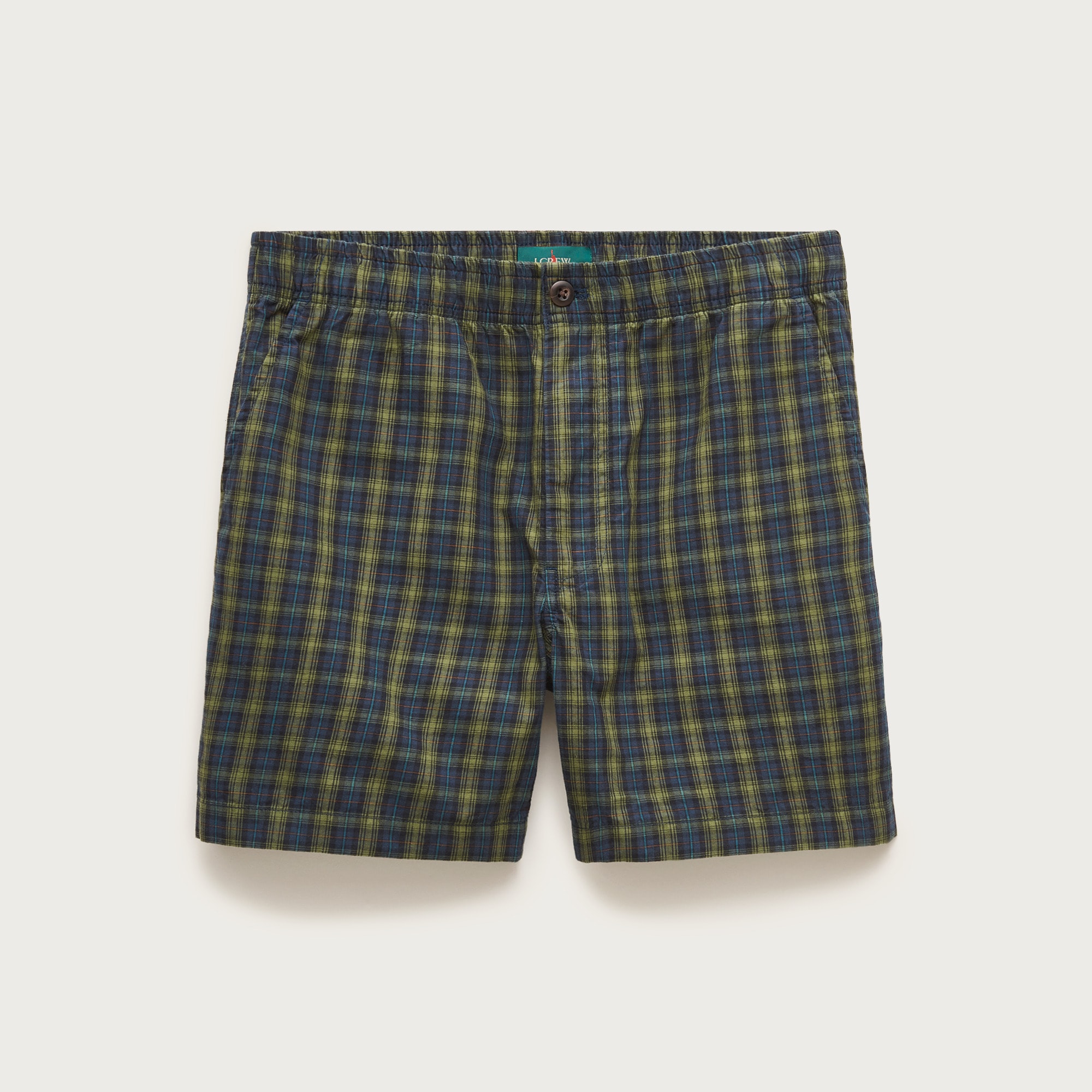 5.5" Pier short in cotton plaid