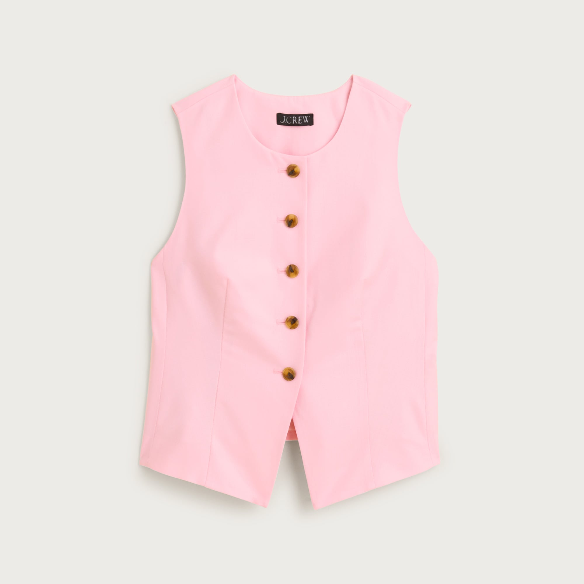 Essential tailored vest top in wool-blend