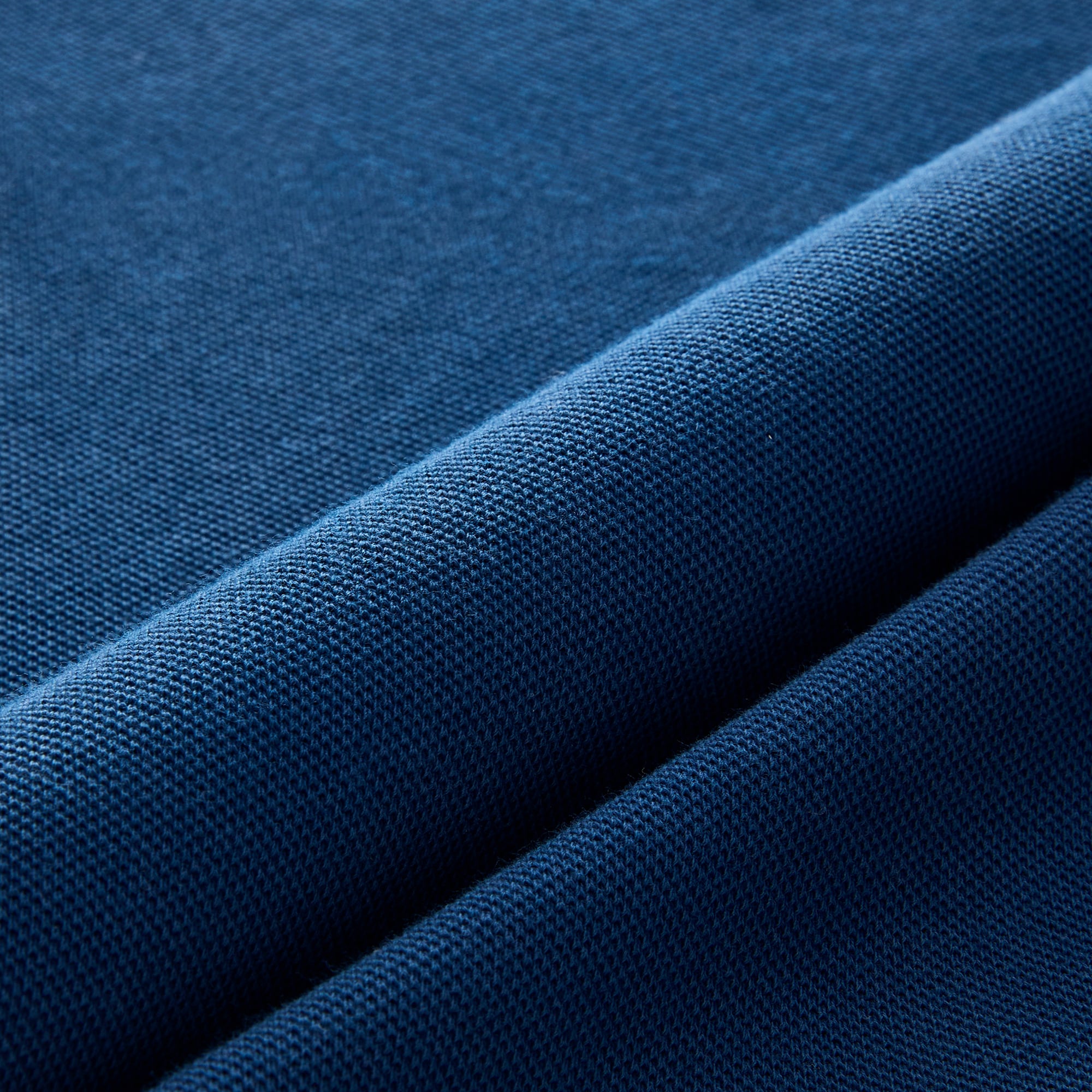 Washed piqué long-sleeve pocket T-shirt