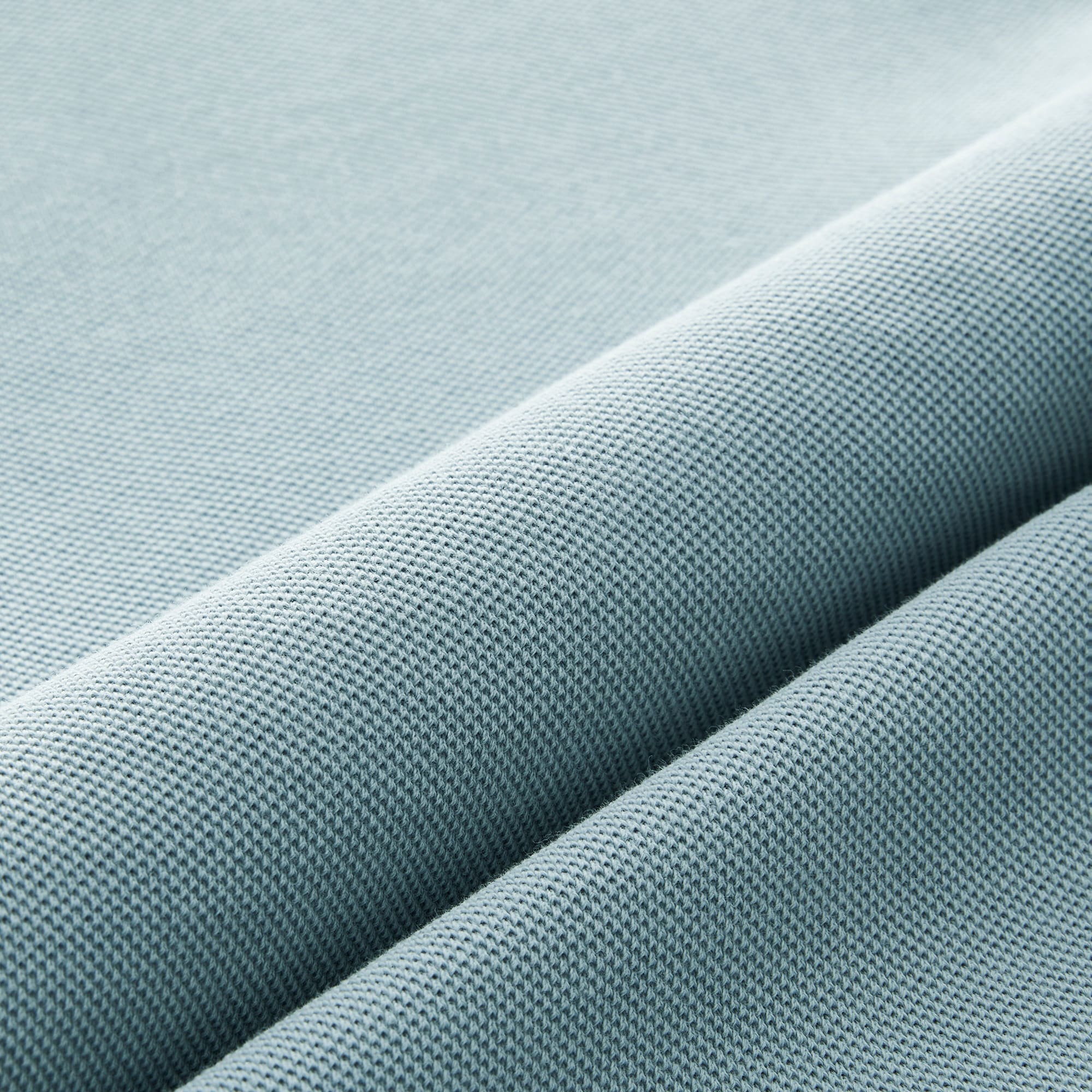 Washed piqué long-sleeve pocket T-shirt