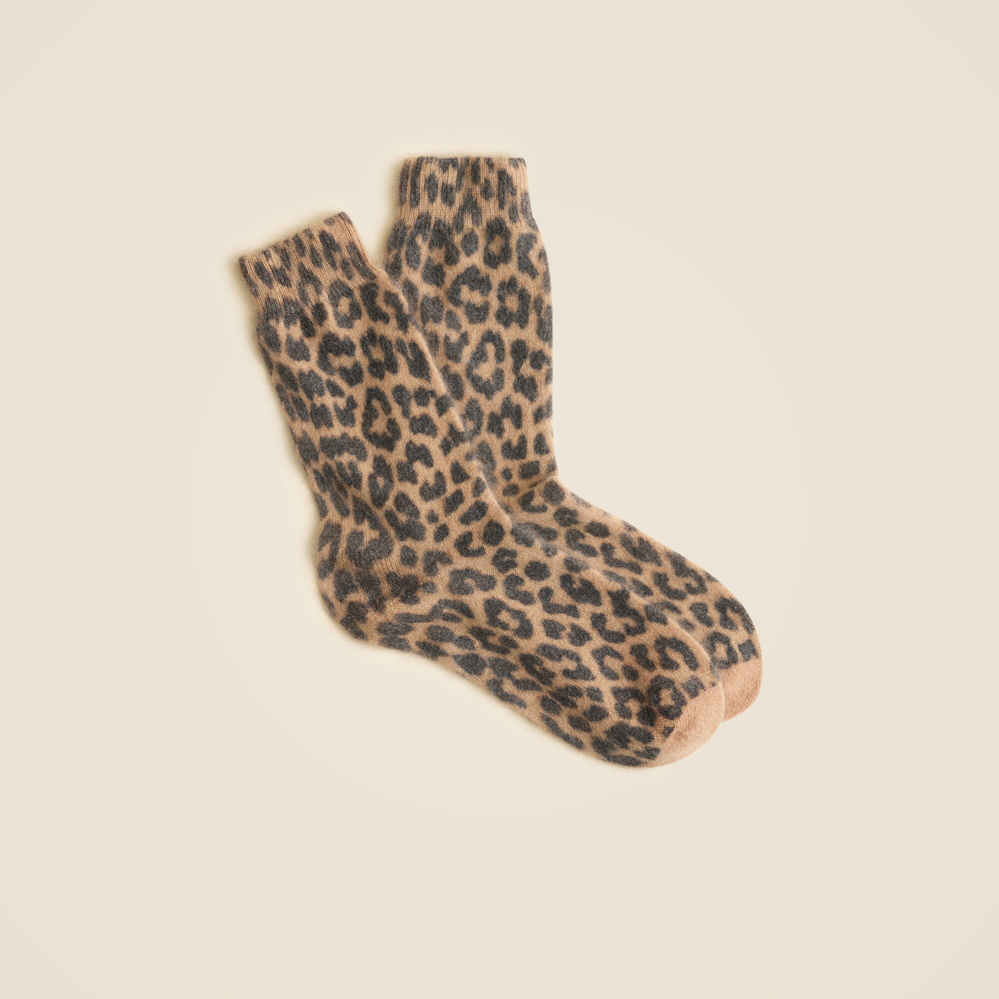 Brushed Cashmere-blend Socks In Stripe For Women