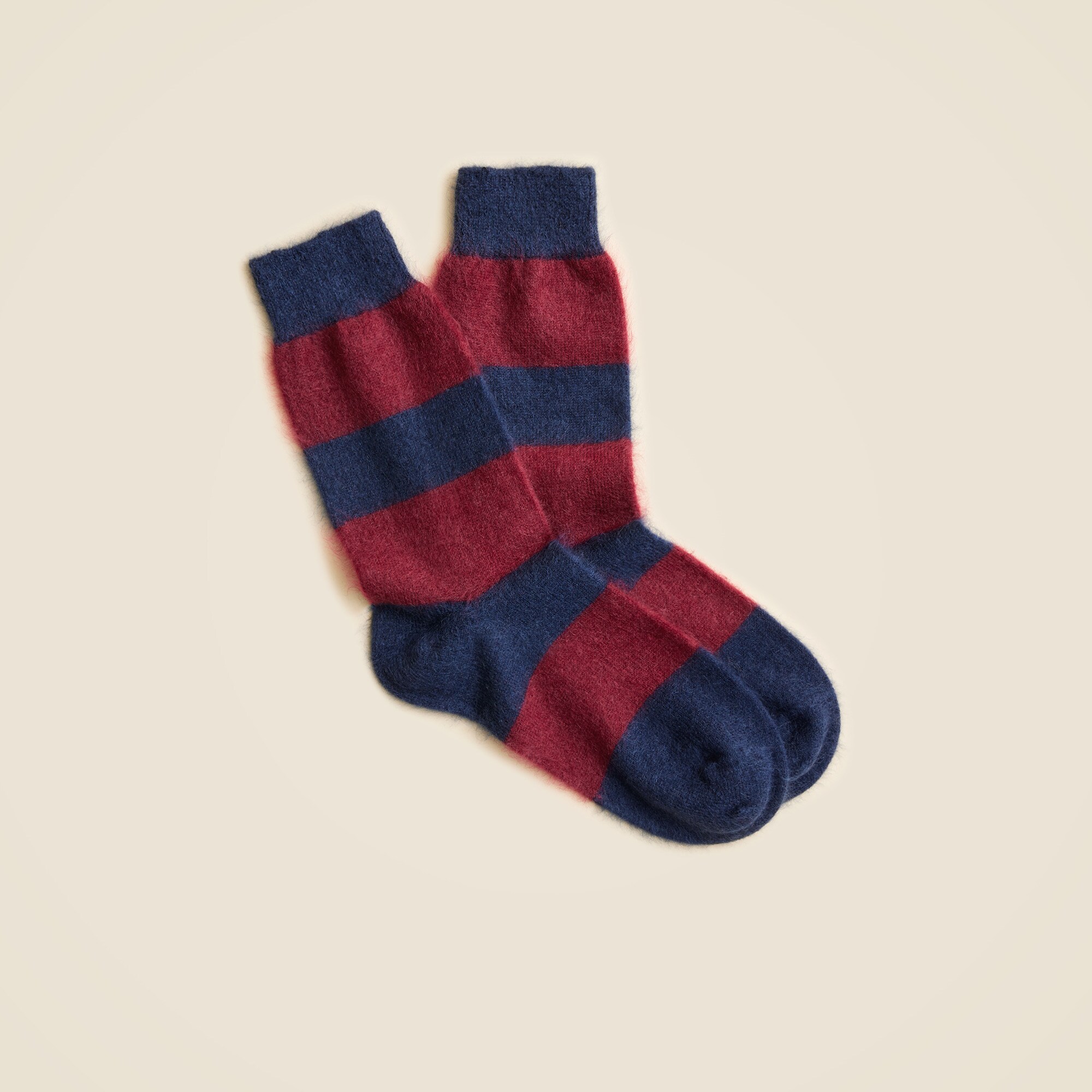 Brushed cashmere-blend socks
