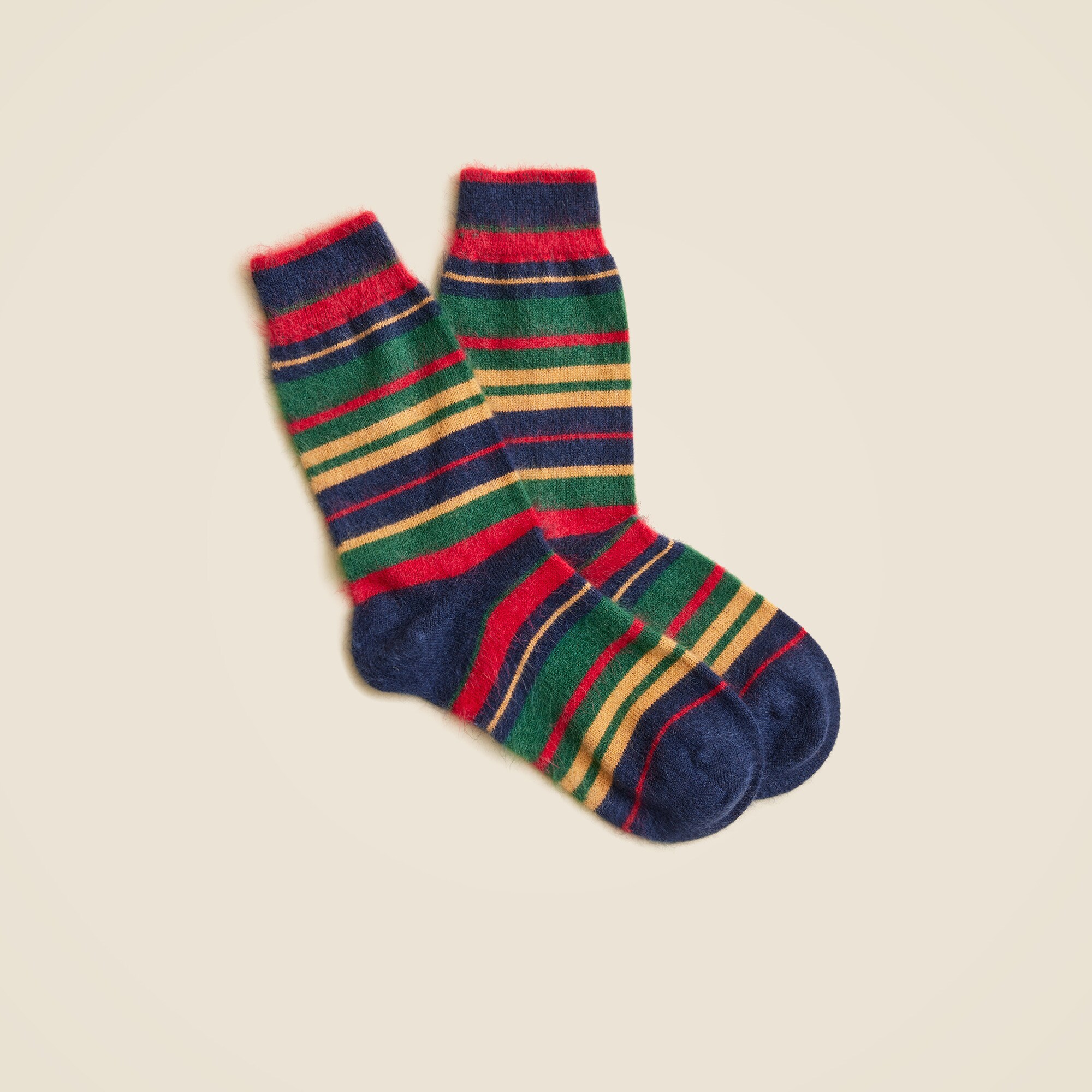 Brushed cashmere-blend socks