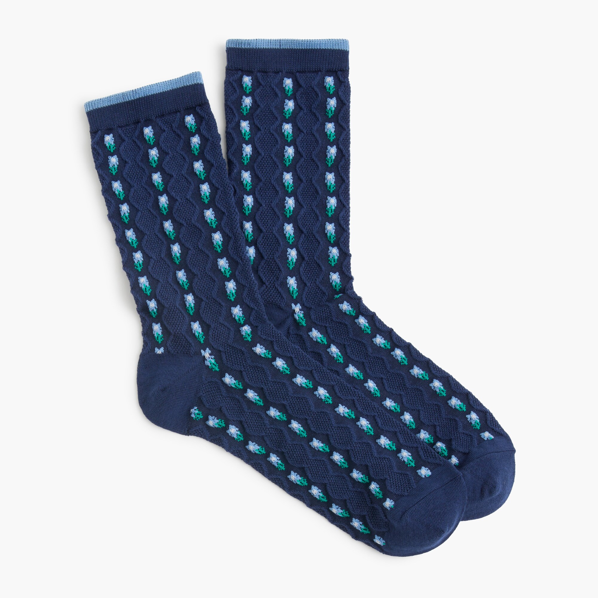Floral trouser socks