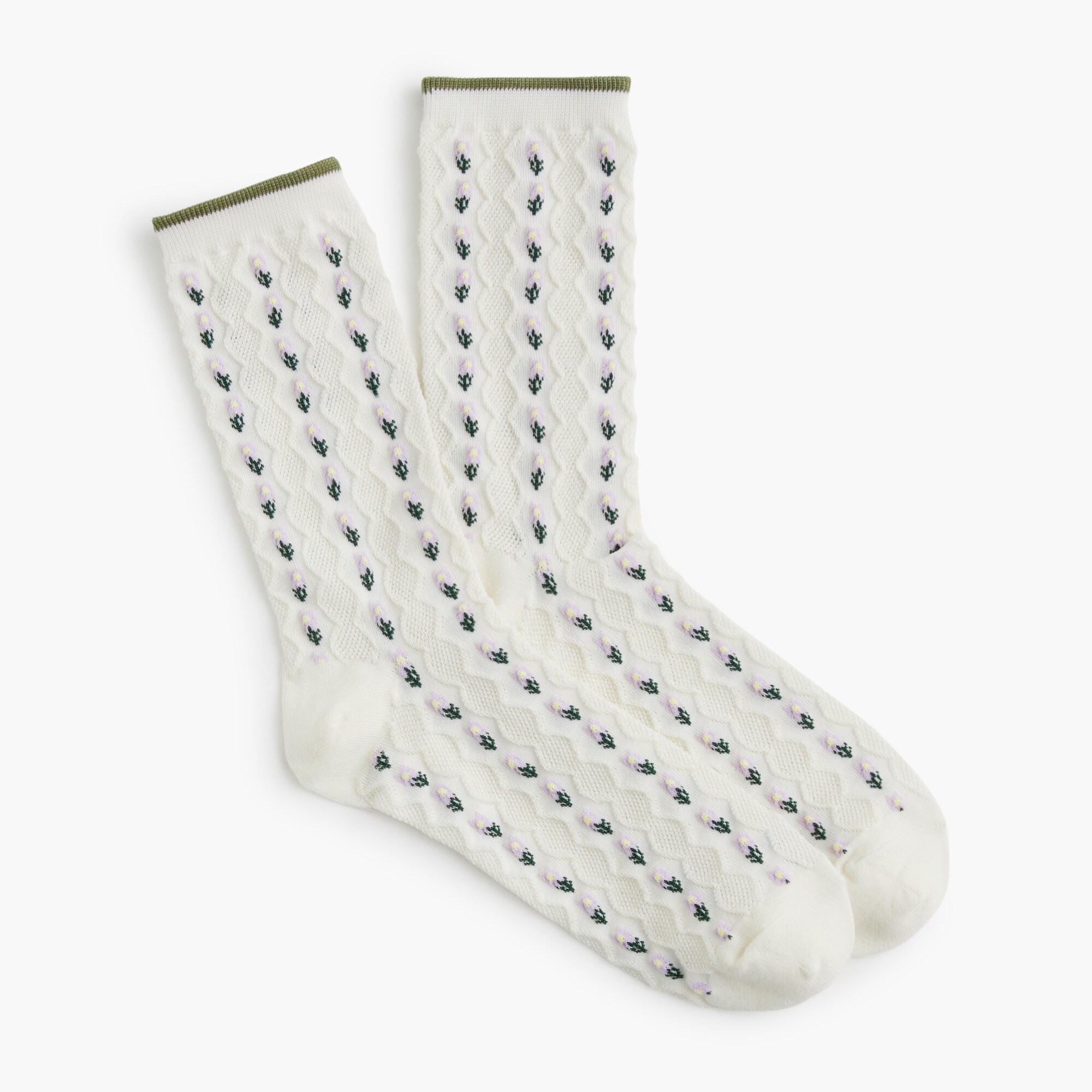 womens Floral trouser socks