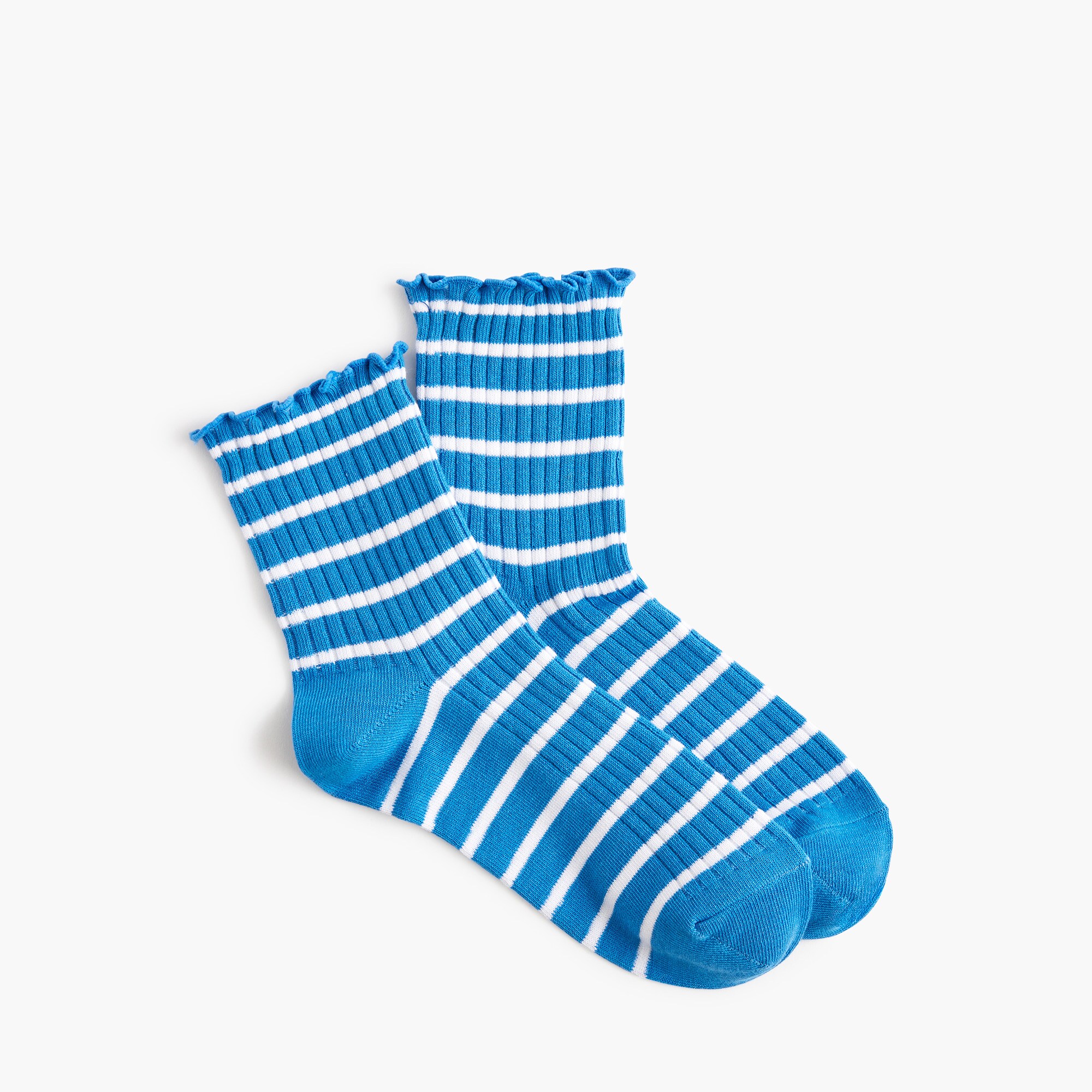  Ribbed ruffle bootie socks