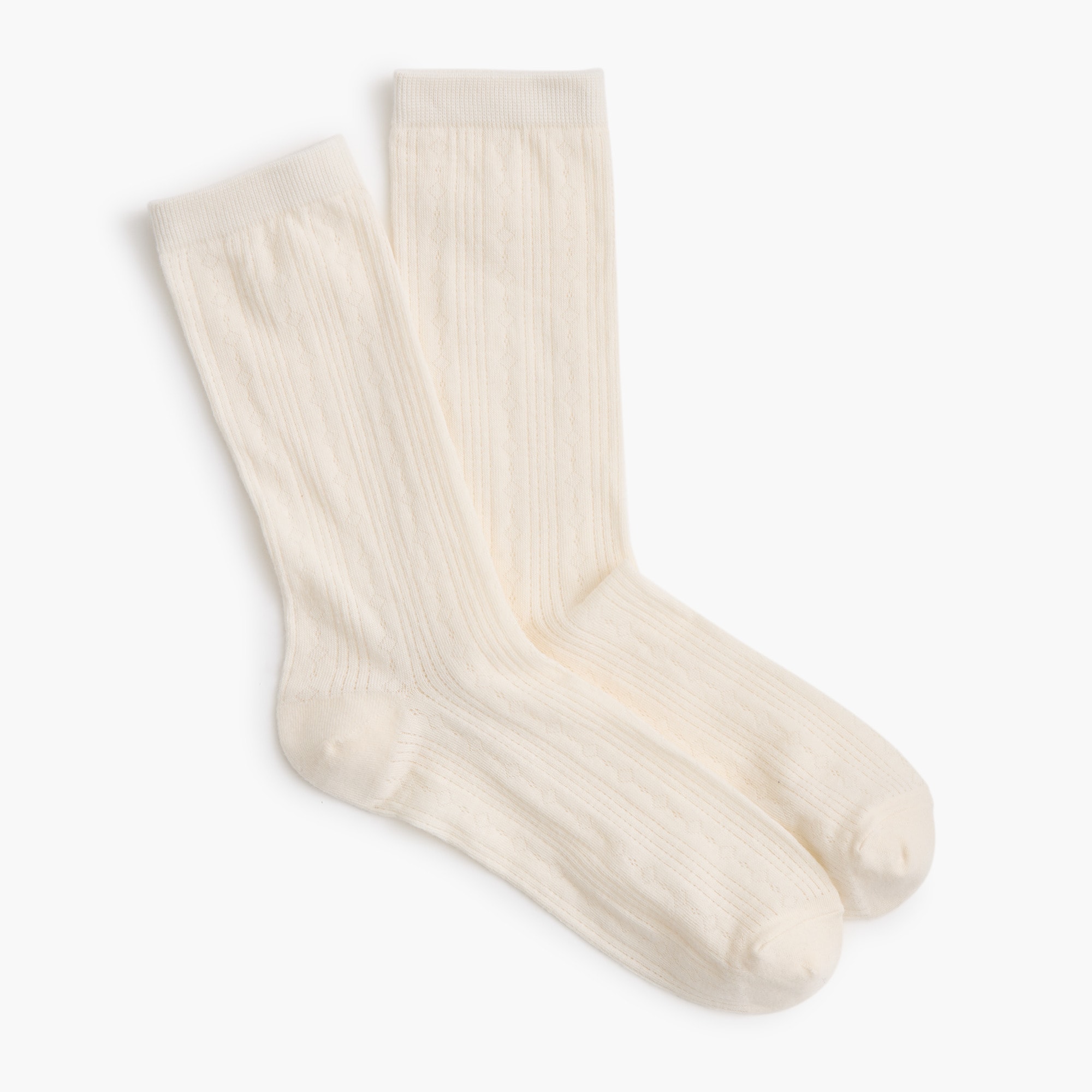 womens Diamond-pointelle trouser socks