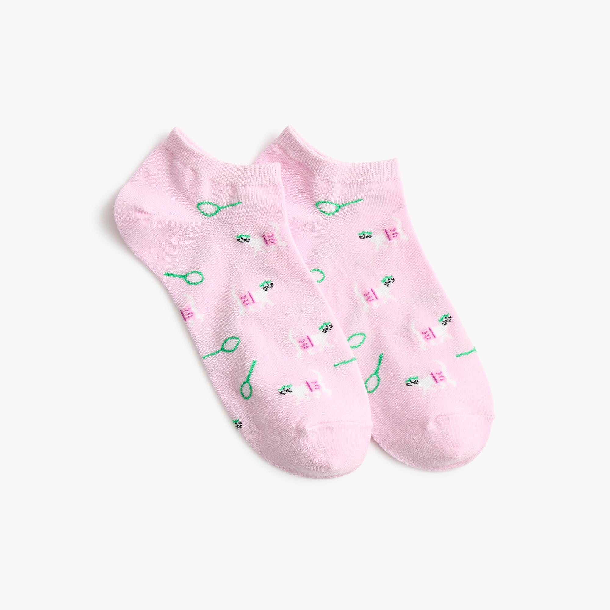 Tennis cat ankle socks