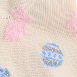 Tennis cat ankle socks IVORY