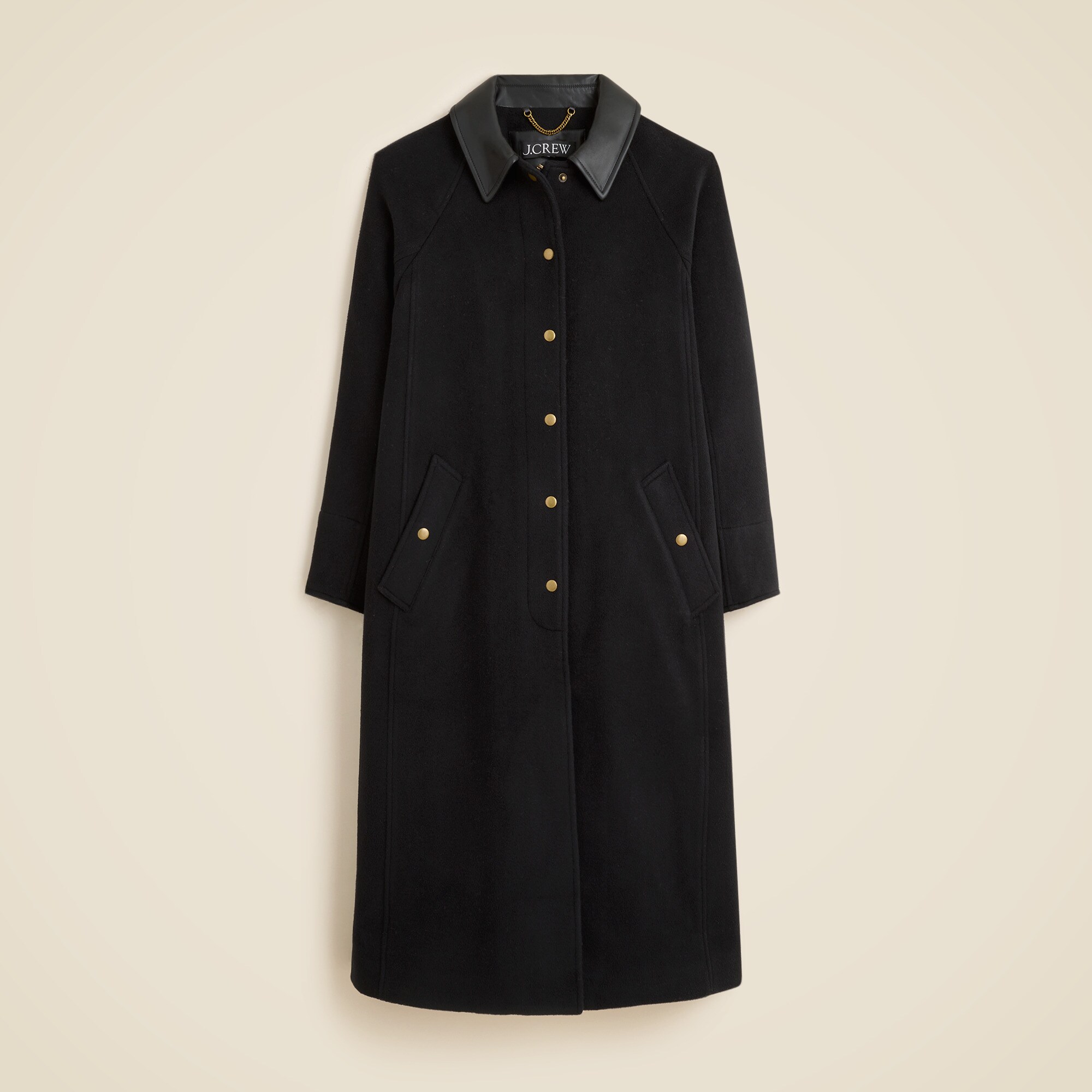 Long Barn Jacket™ in drapey wool blend