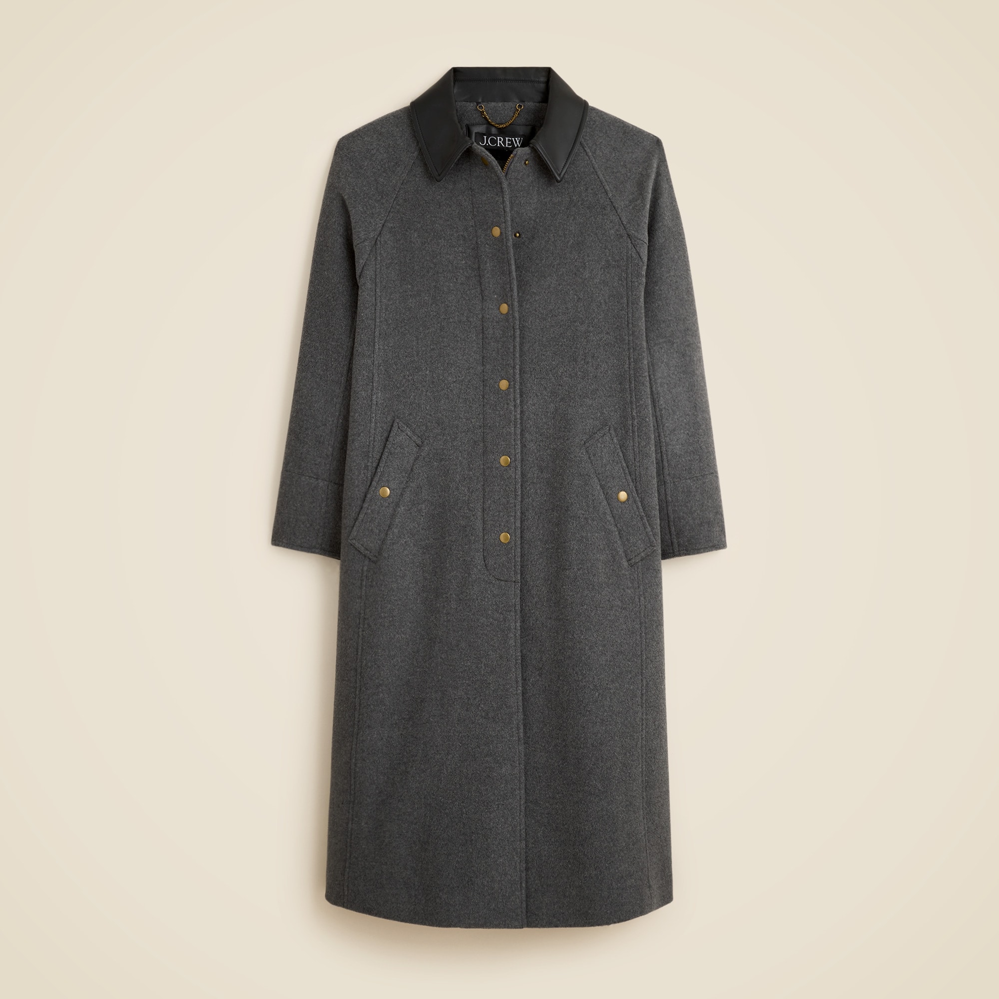 Long Barn Jacket™ in drapey wool blend