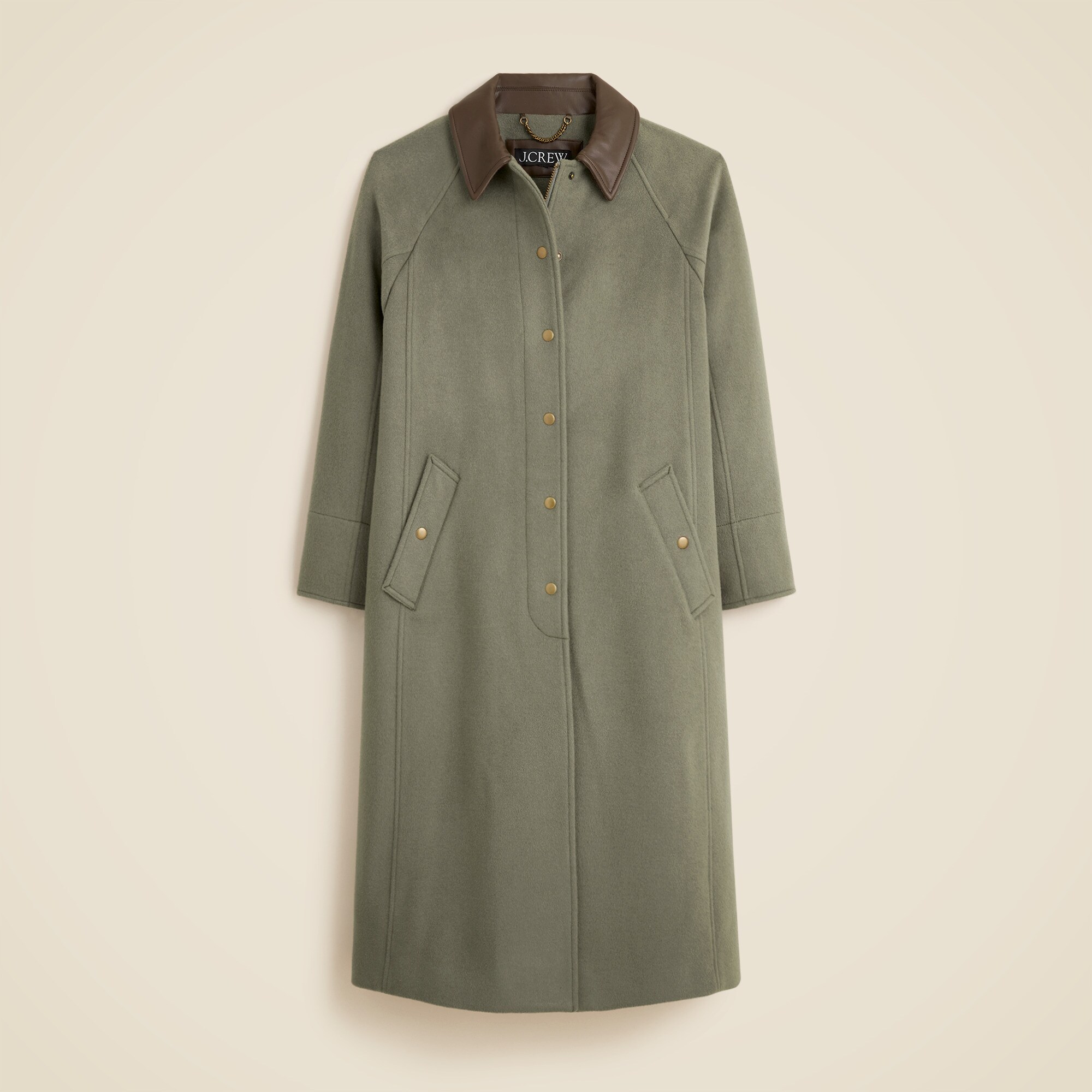 Long Barn Jacket™ in drapey wool blend