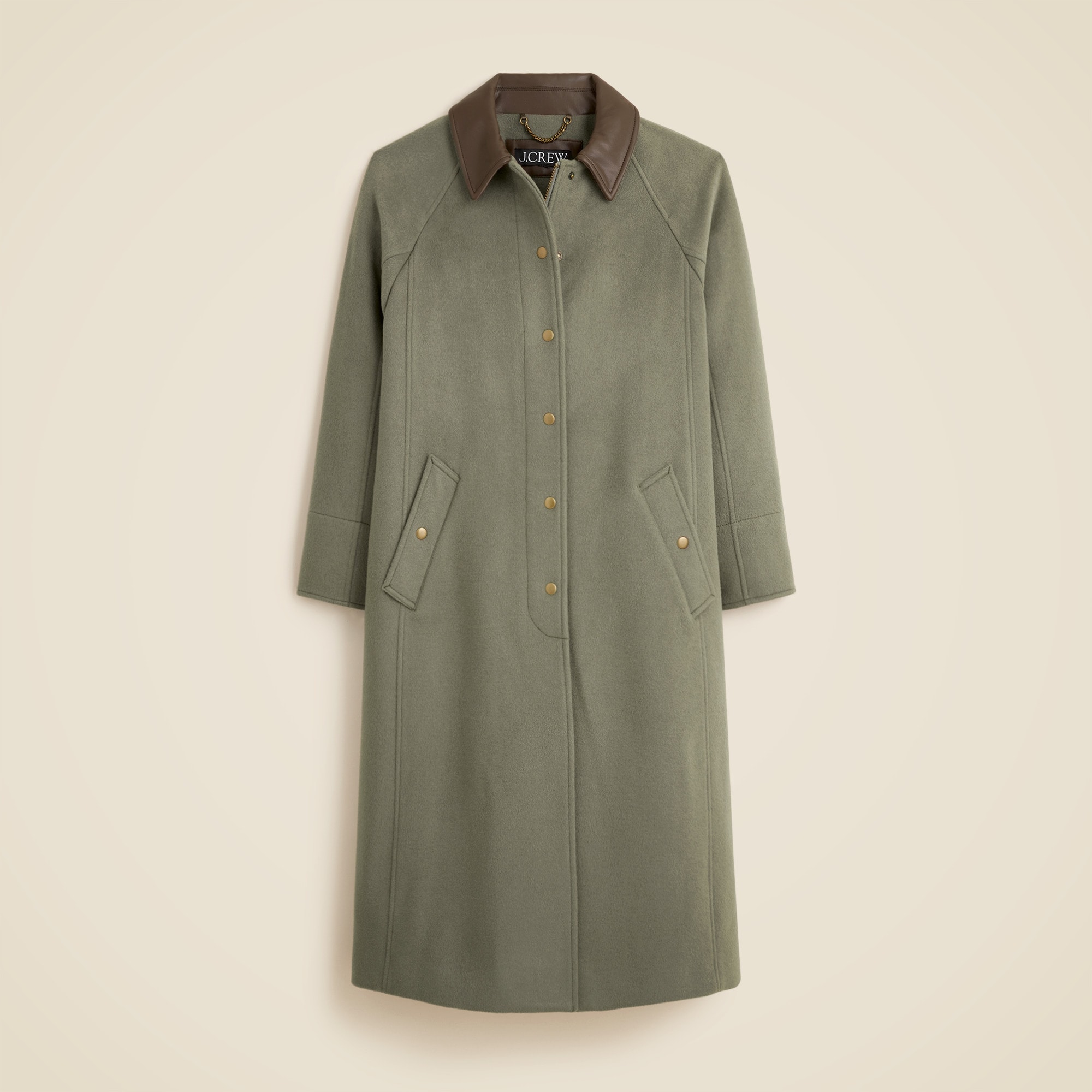 Long Barn Jacket™ in drapey wool blend