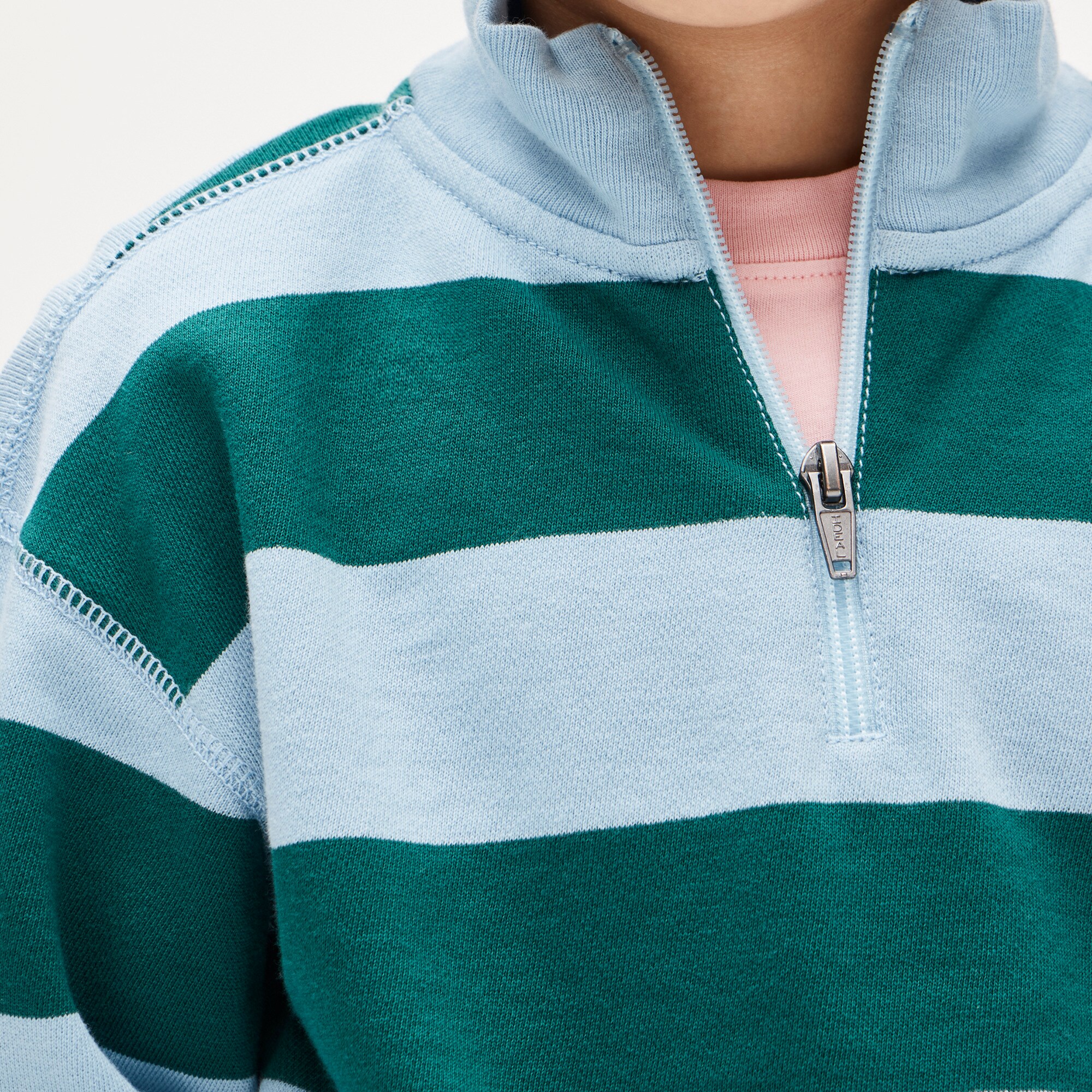 Kids' rugby quarter-zip pullover