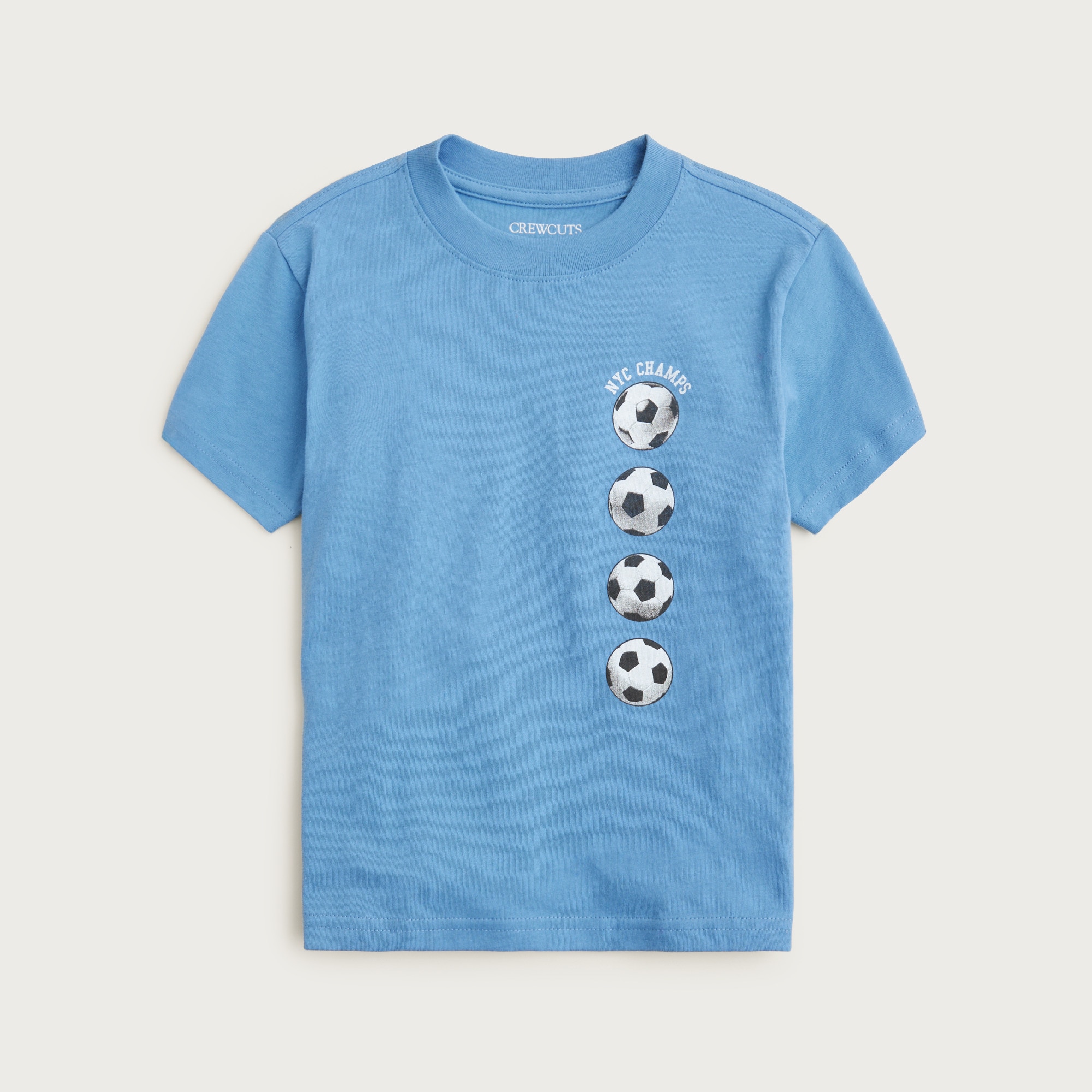 Kids' short-sleeve soccer graphic T-shirt