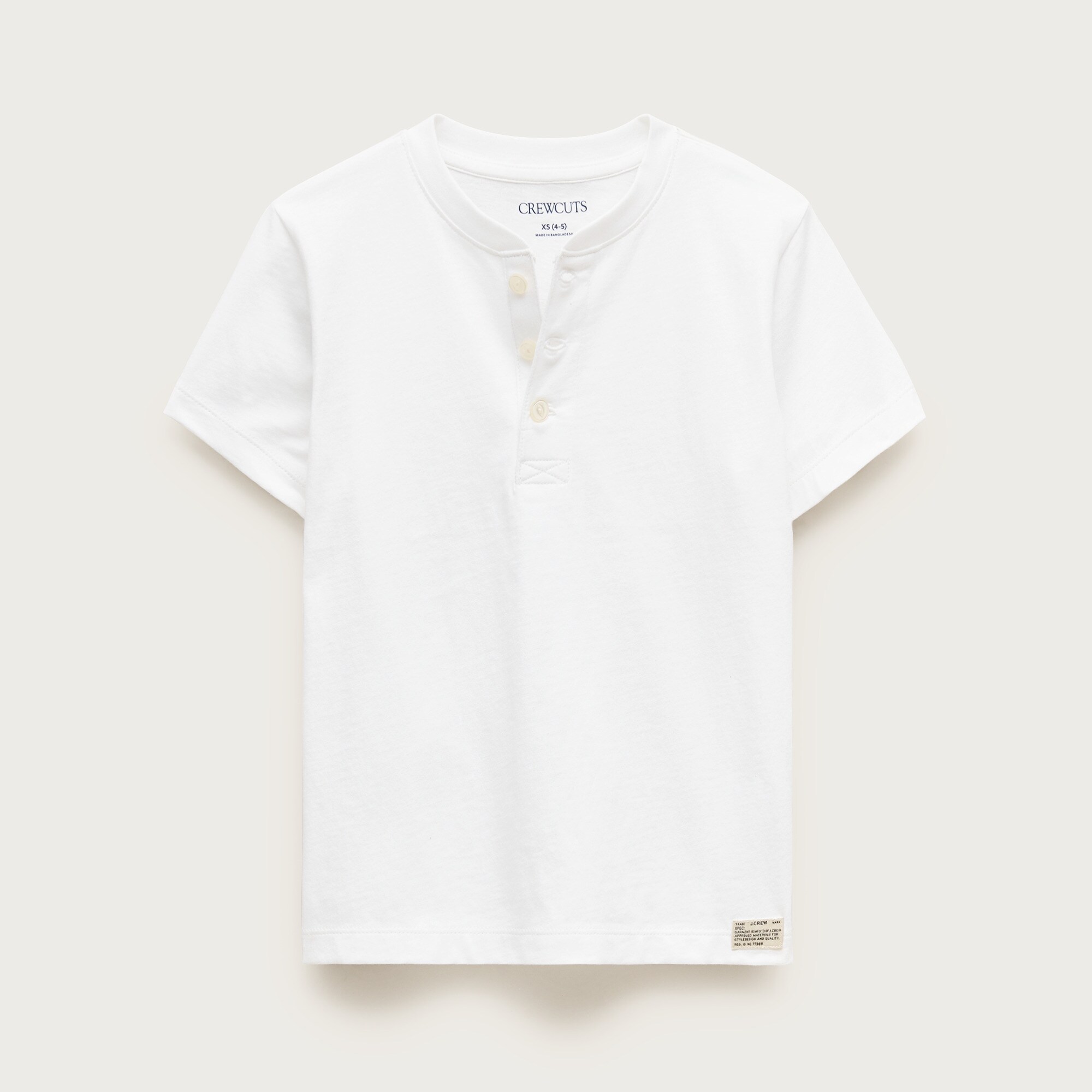 boys Kids' short-sleeve garment-dyed henley