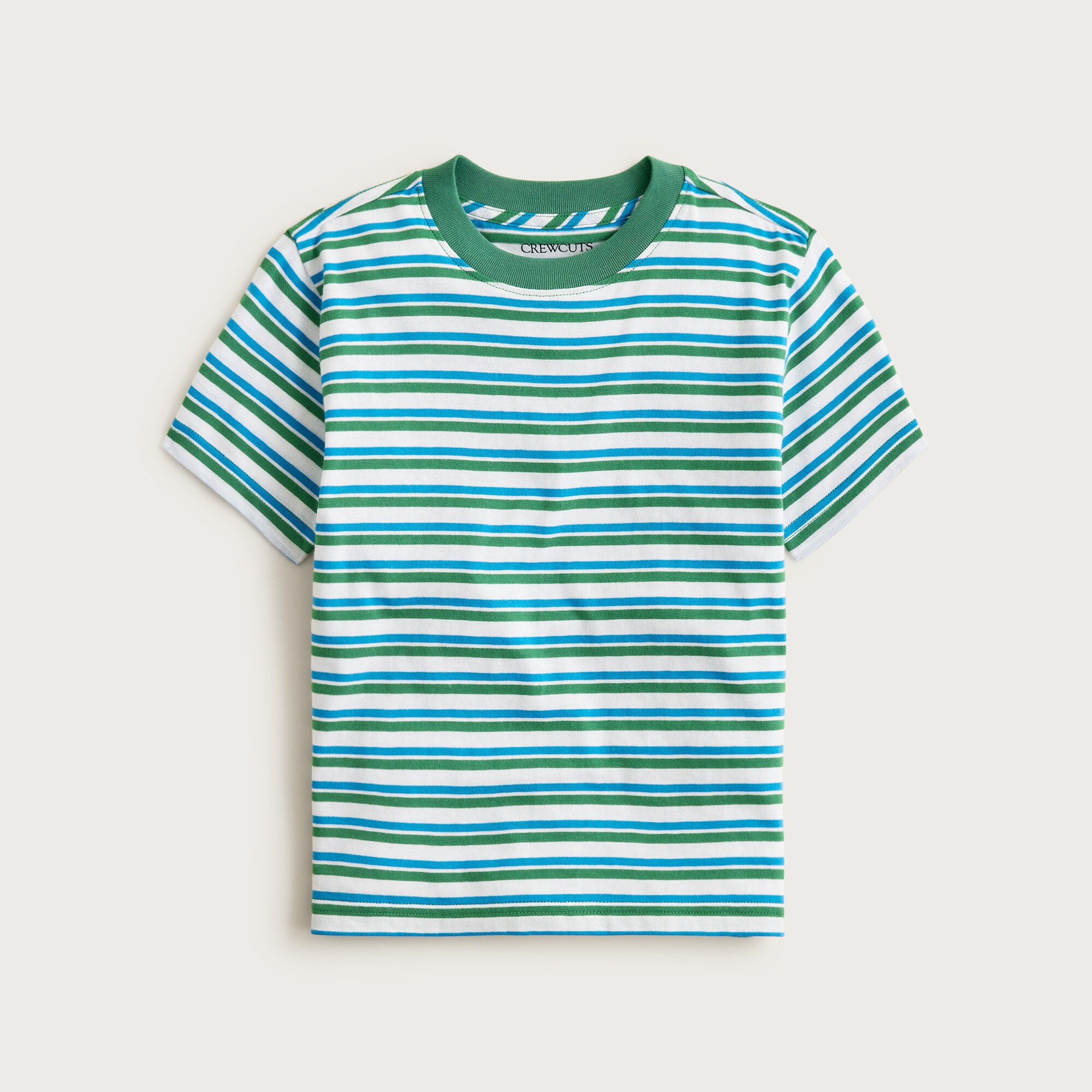 Kids' short-sleeve crewneck T-shirt in stripe