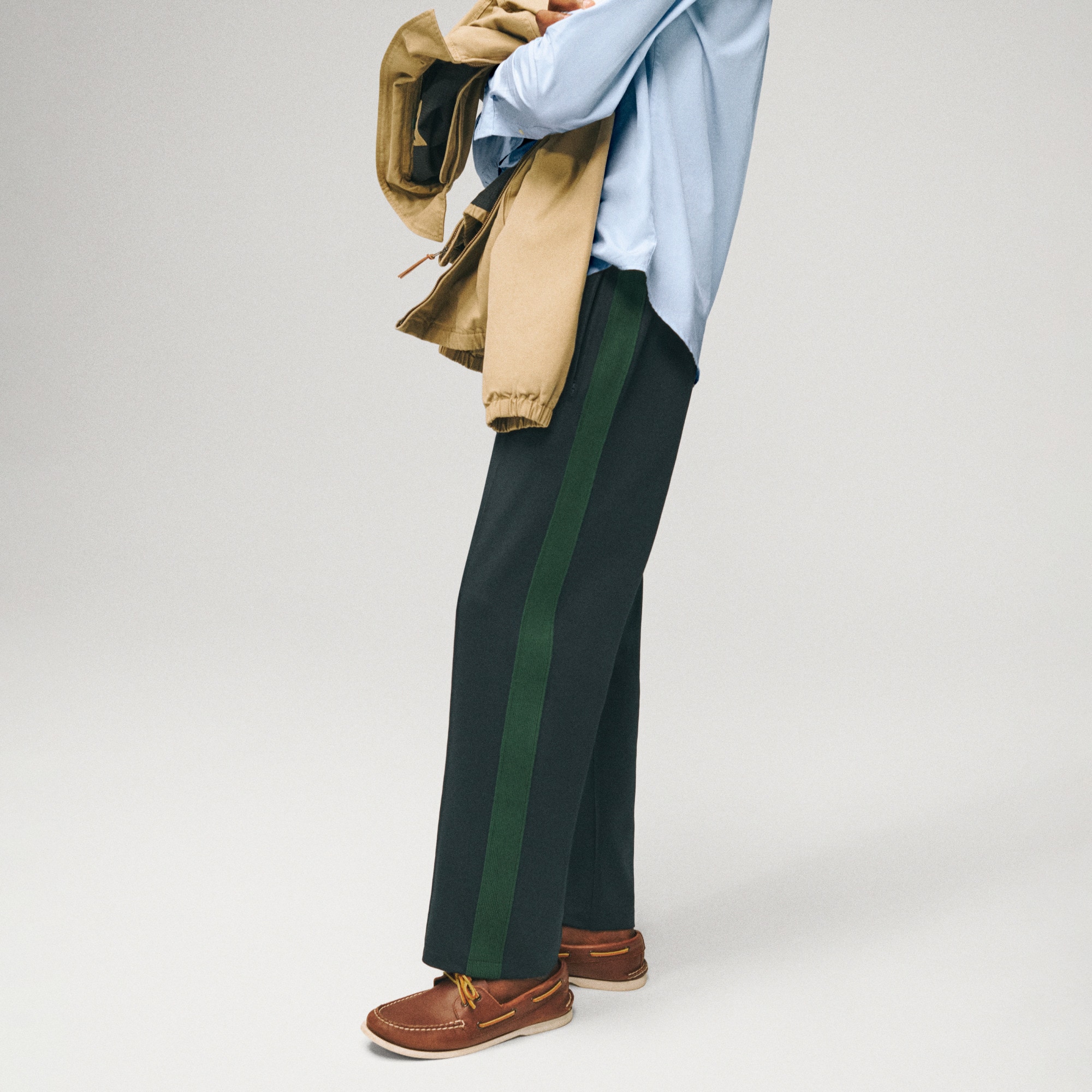 Side-stripe Knit Track Pant For Men | J.Crew