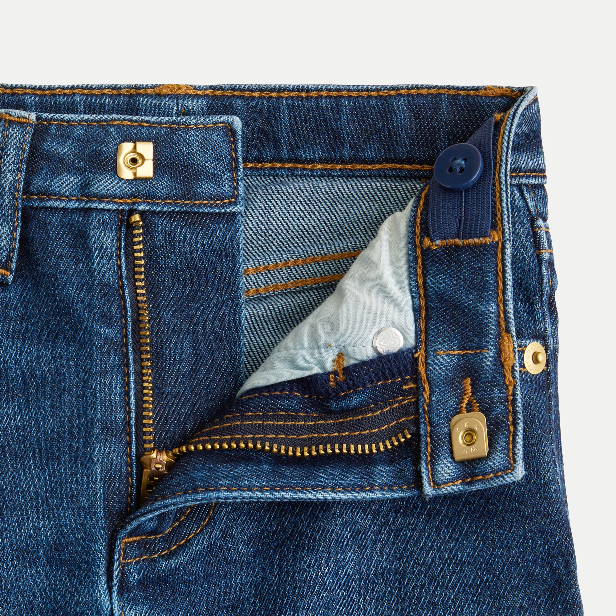 Girls' classic stretch denim skirt