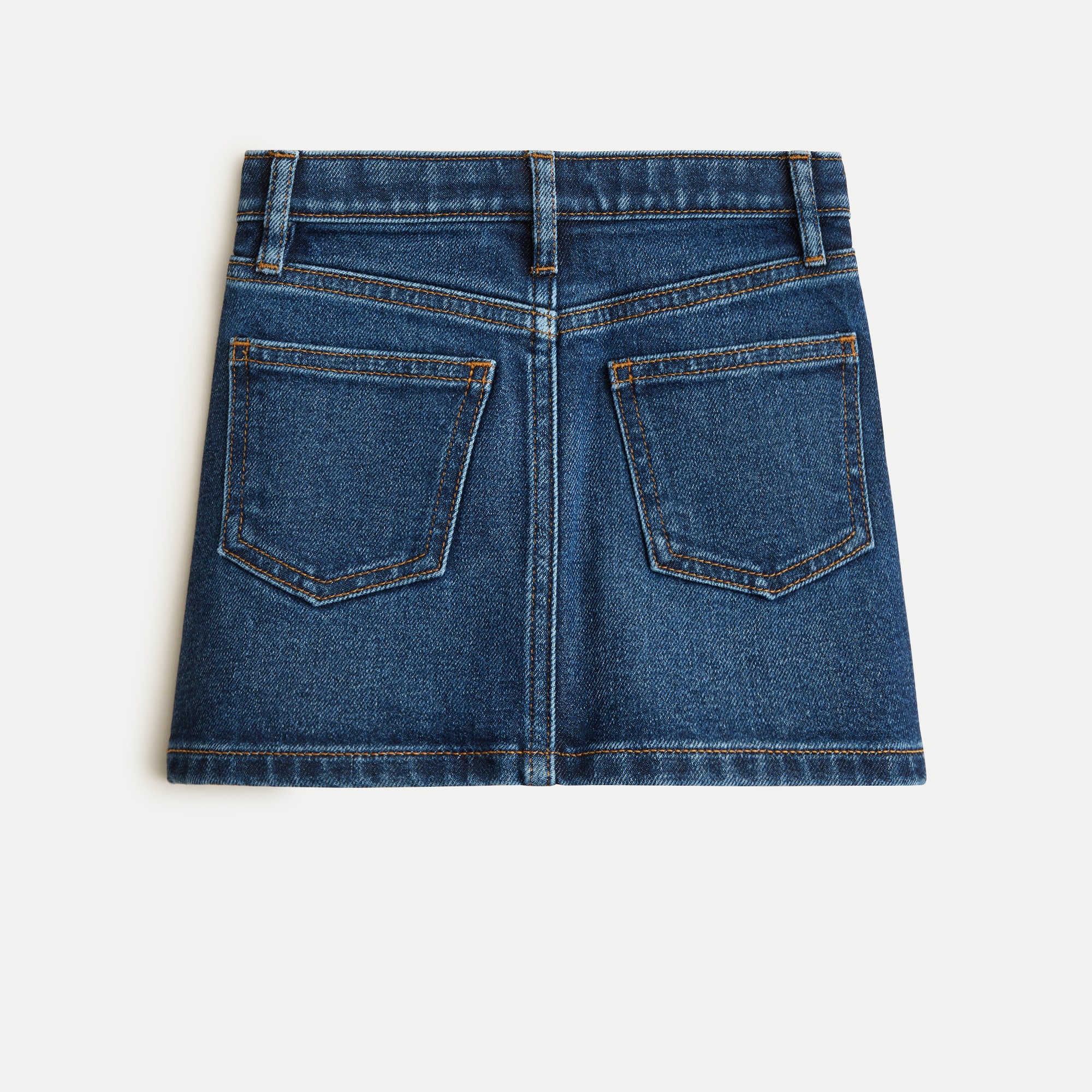 Girls' classic stretch denim skirt