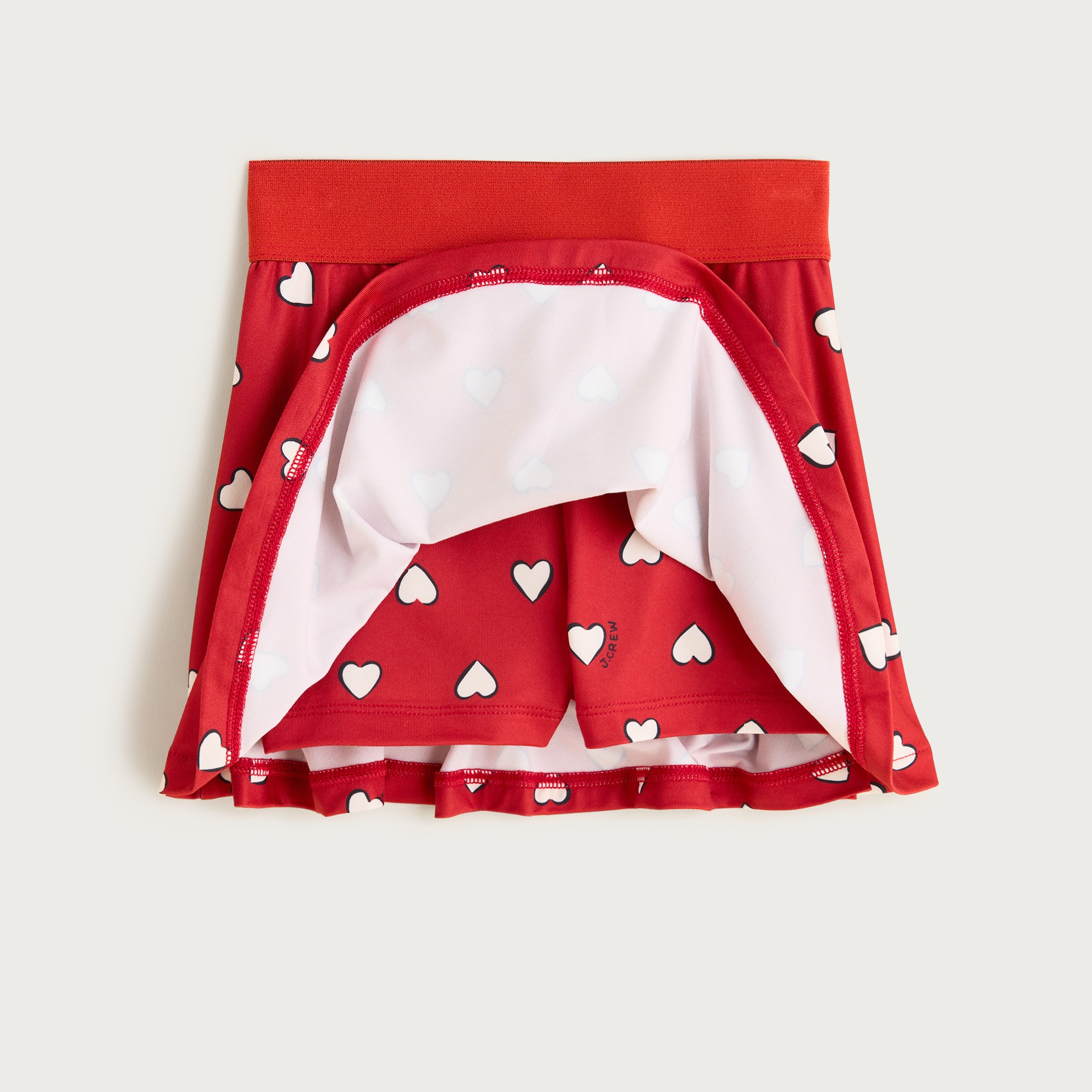 Girls' skort in performance jersey