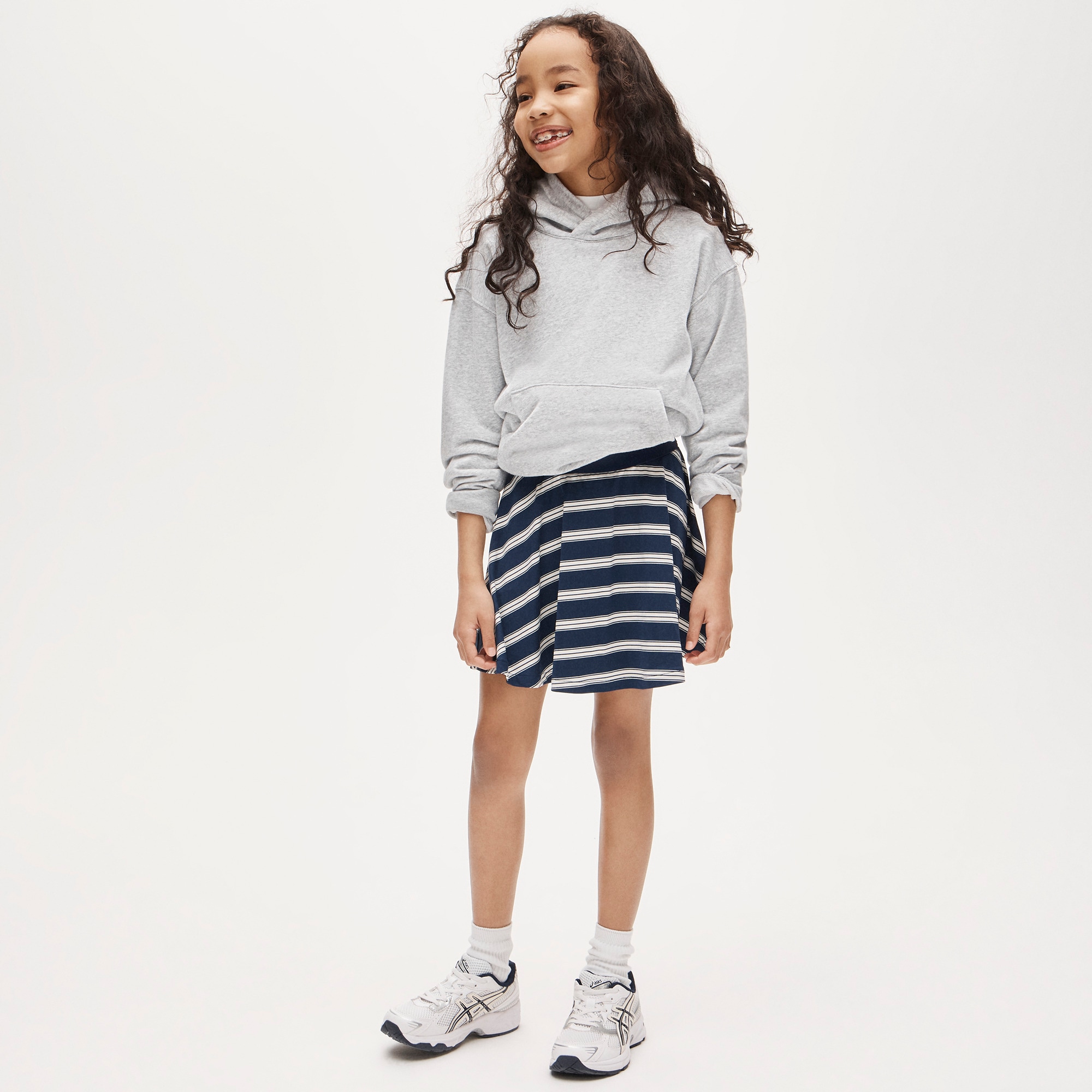 Girls' skort in performance jersey