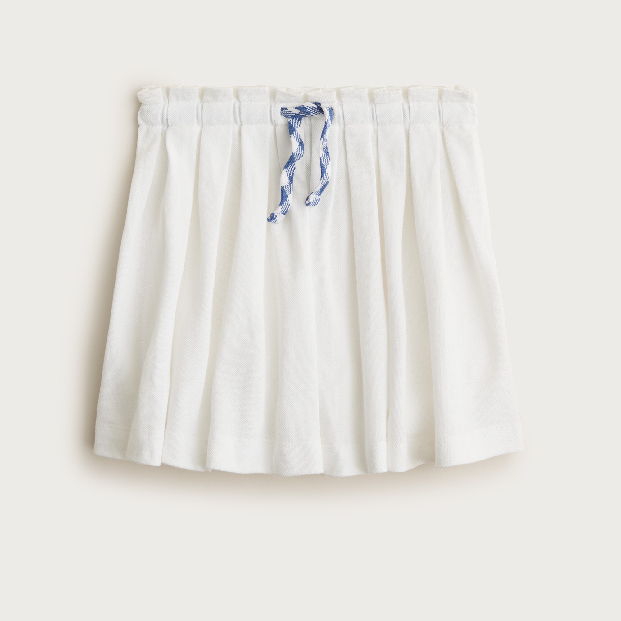 BLOCK JQ TRICOT SKIRT スカート　ホワイト　Mサイズ Girls' Active Piqué Pleated Skirt For Girls | J.Crew