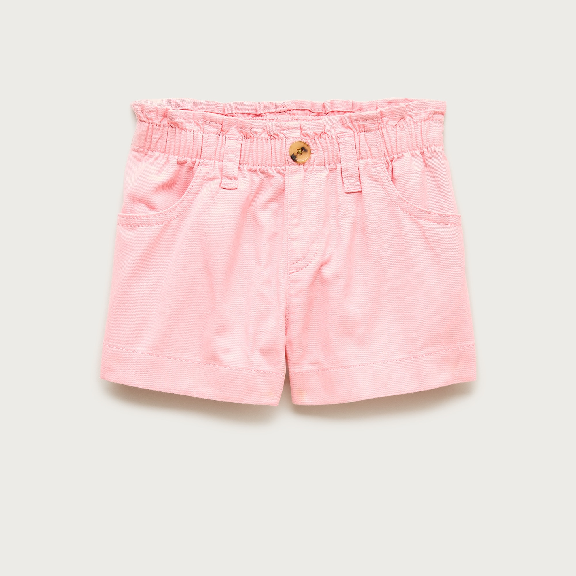 Girls' paper-bag short in chino