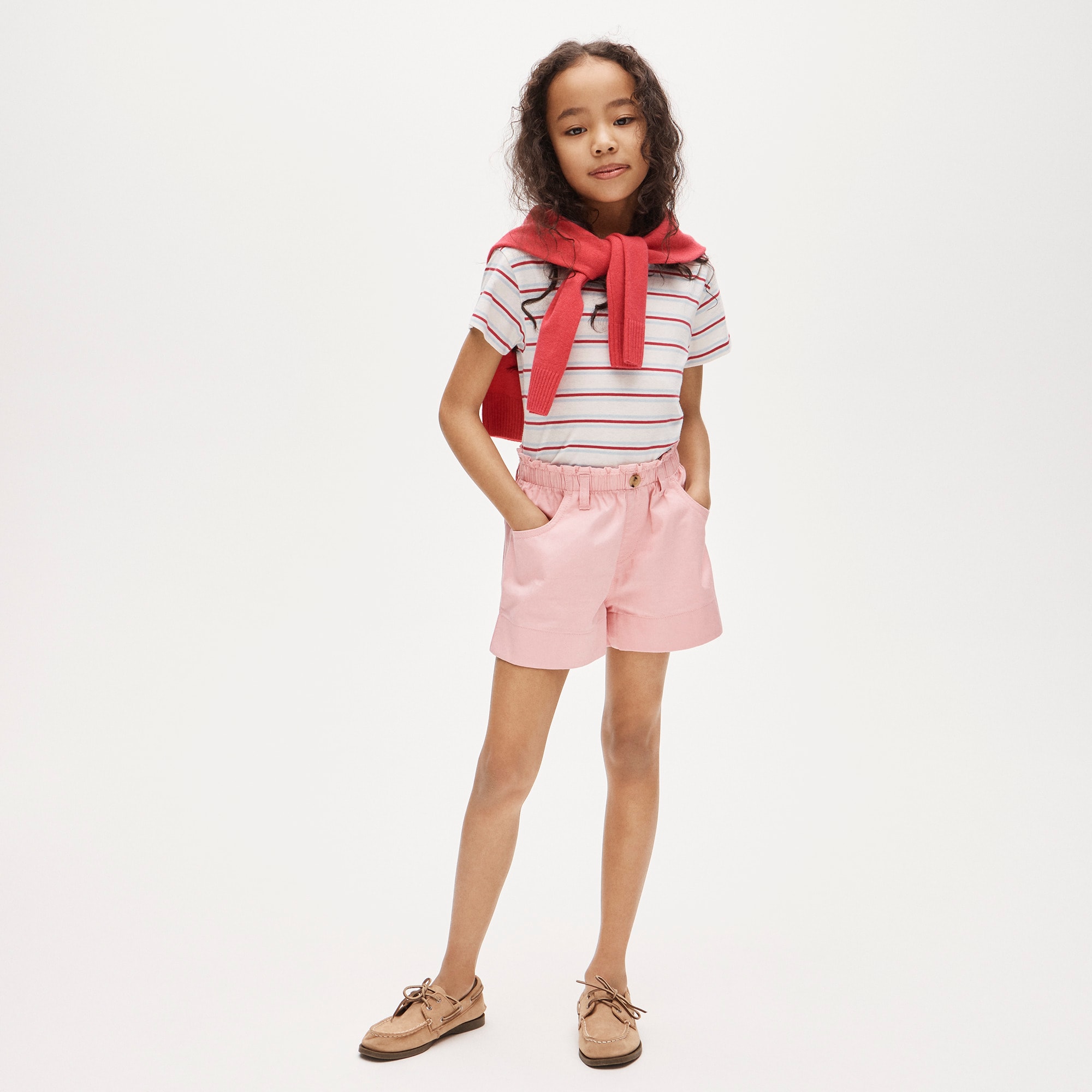 Girls' Paper-bag Short In Chino For Girls | J.Crew