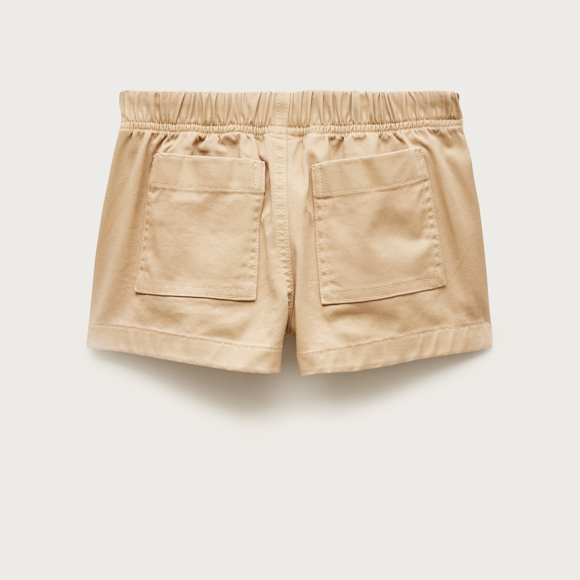 Girls' lace-trim utility chino short