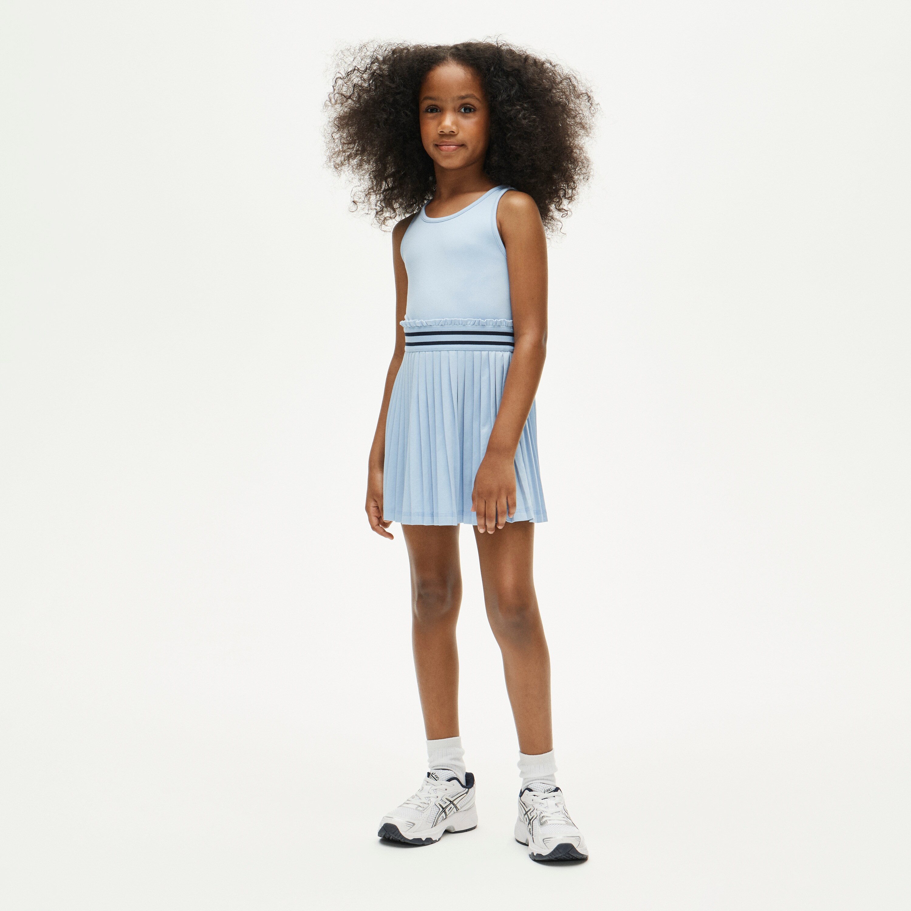 Girls' match point dress in performance jersey