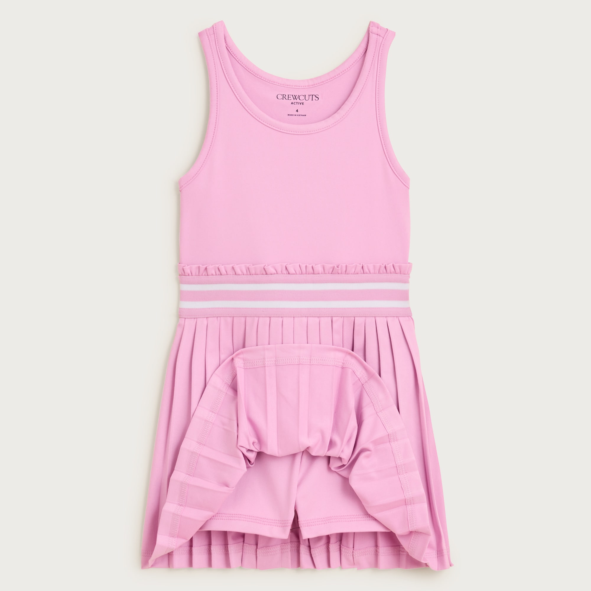 Girls' match point dress in performance jersey