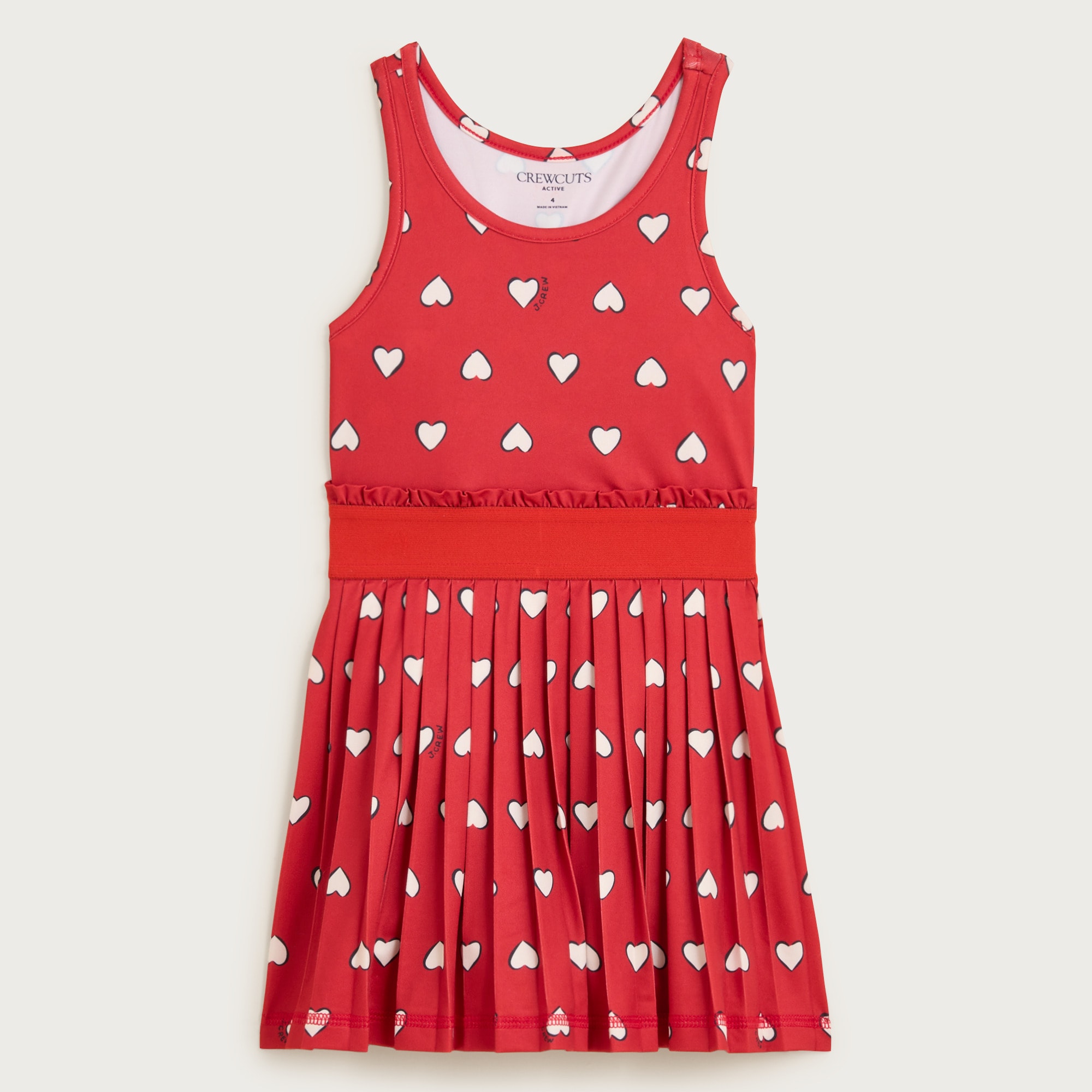girls Girls' pleated tennis dress in performance jersey