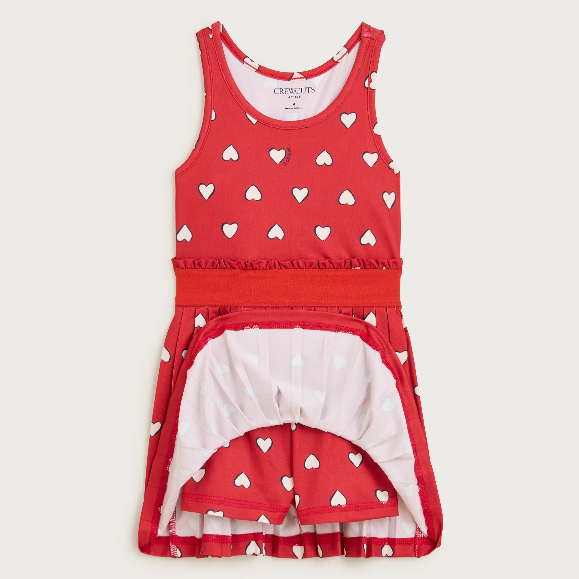 Girls' match point dress in performance jersey