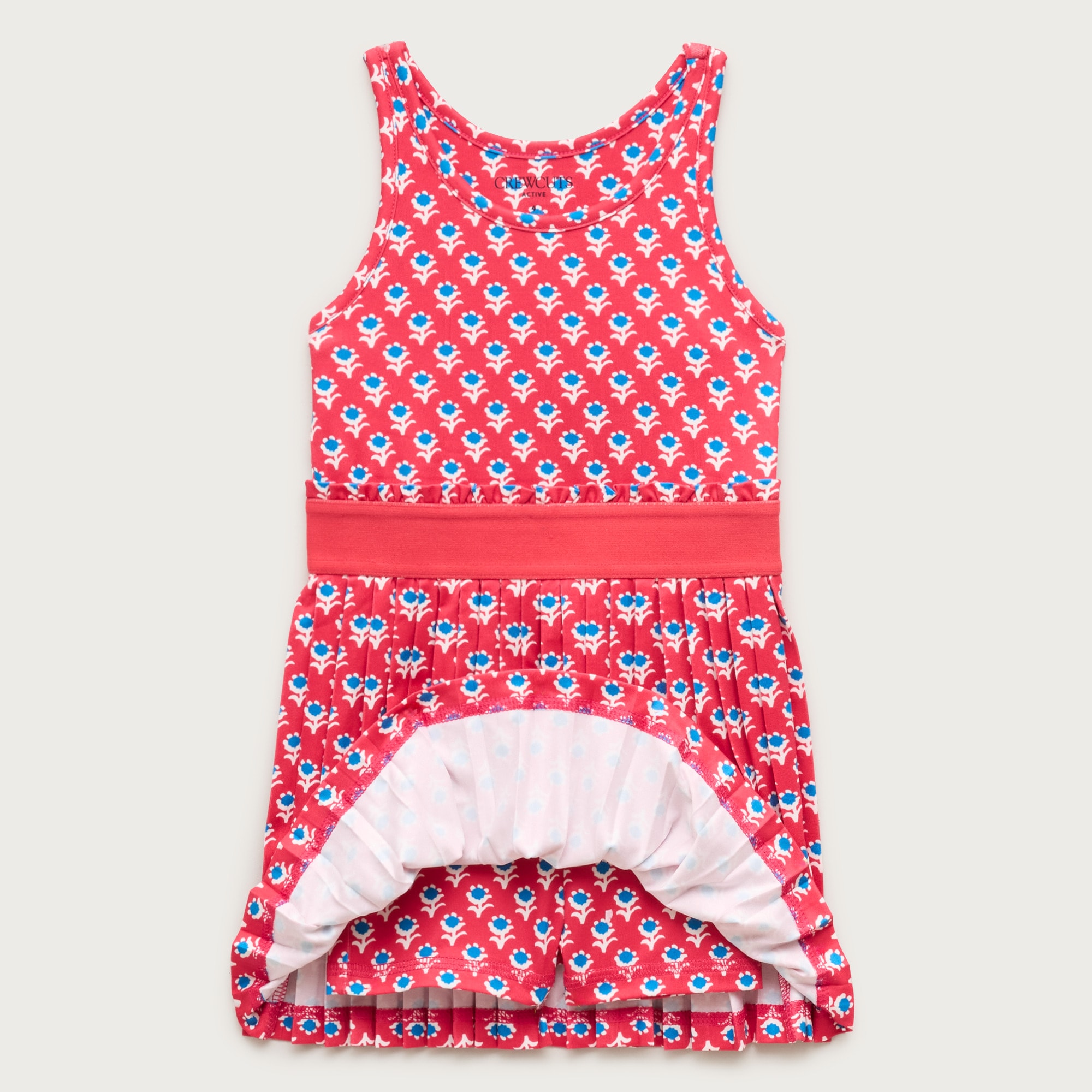 Girls' match point dress in performance jersey