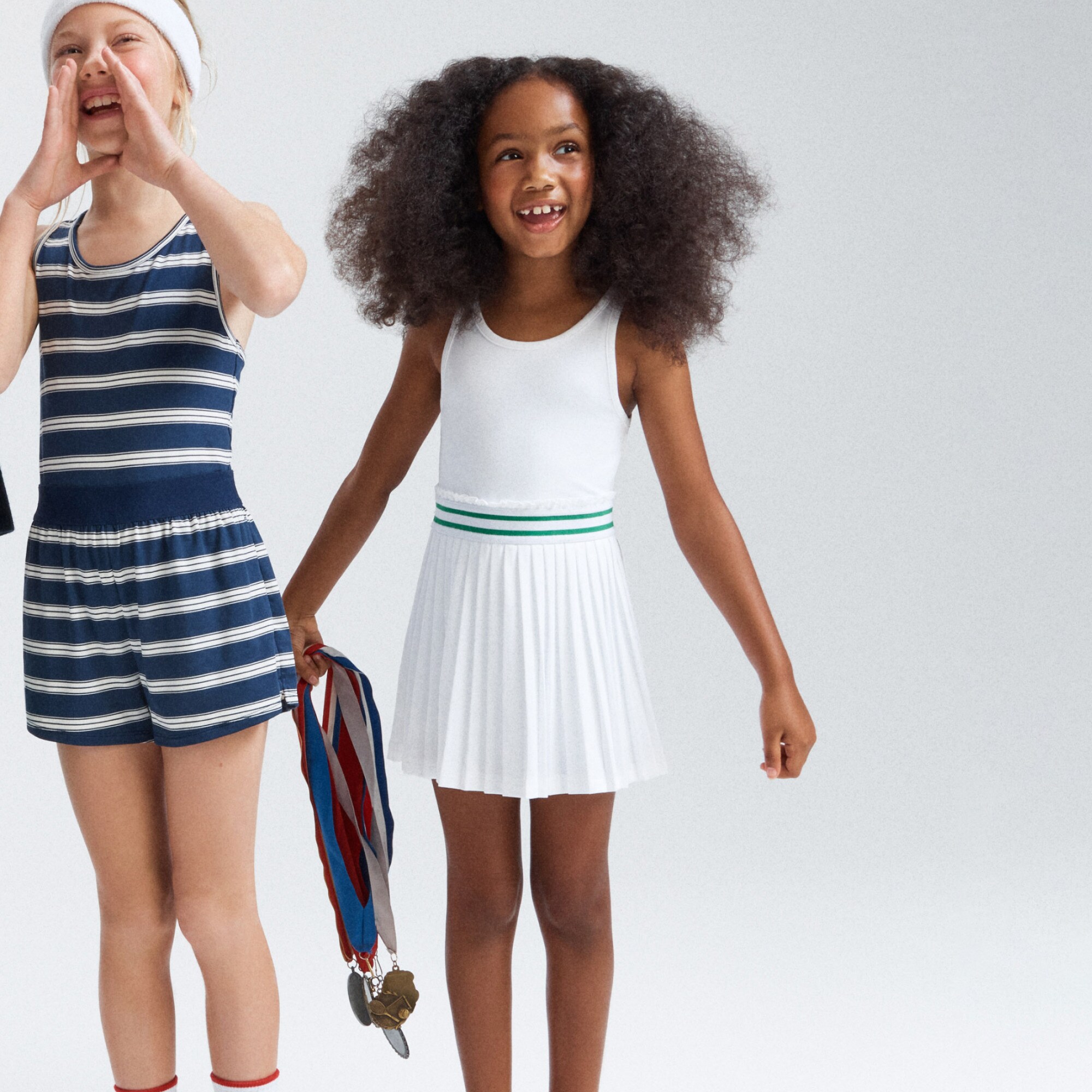 Girls' match point dress in performance jersey