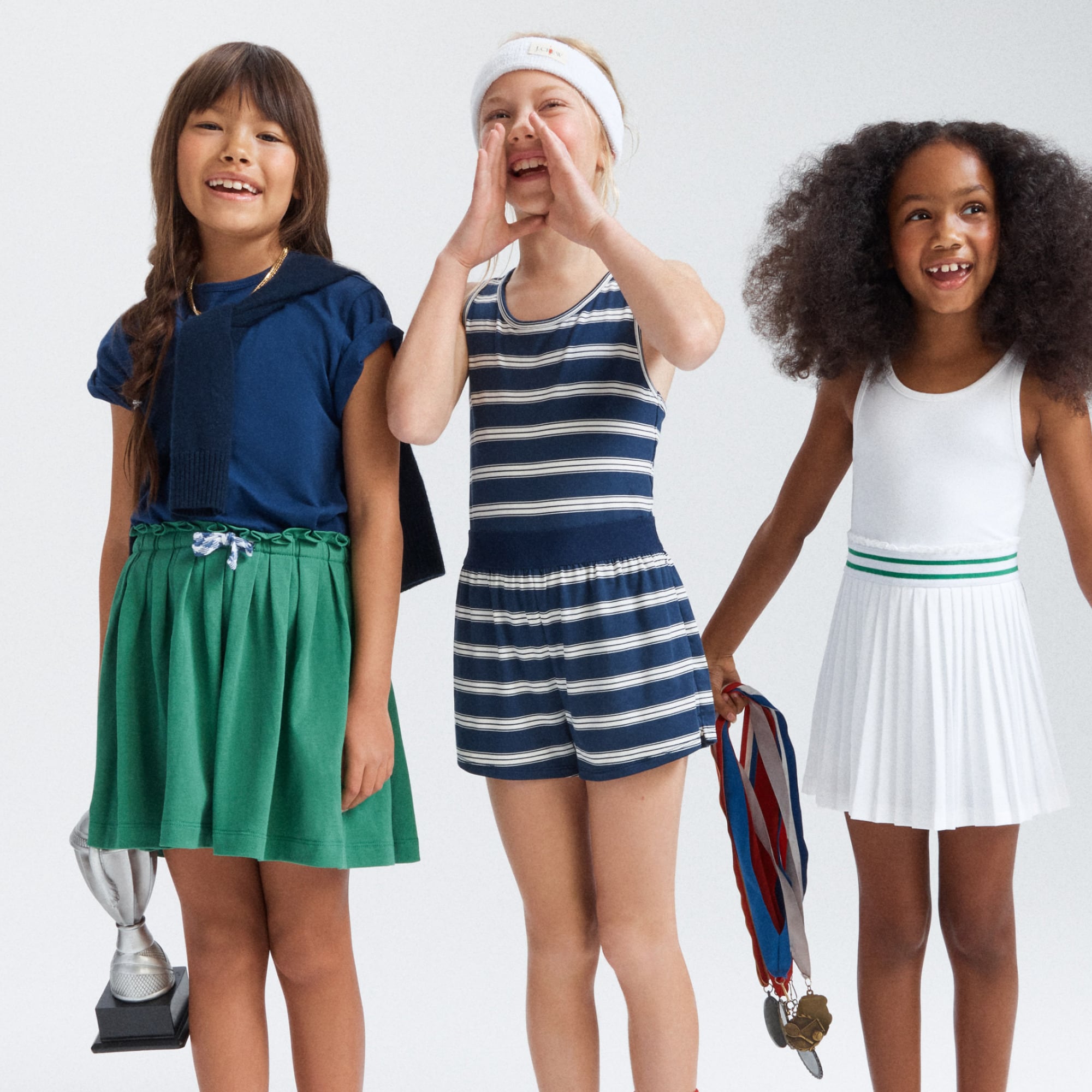 Girls' romper in performance jersey