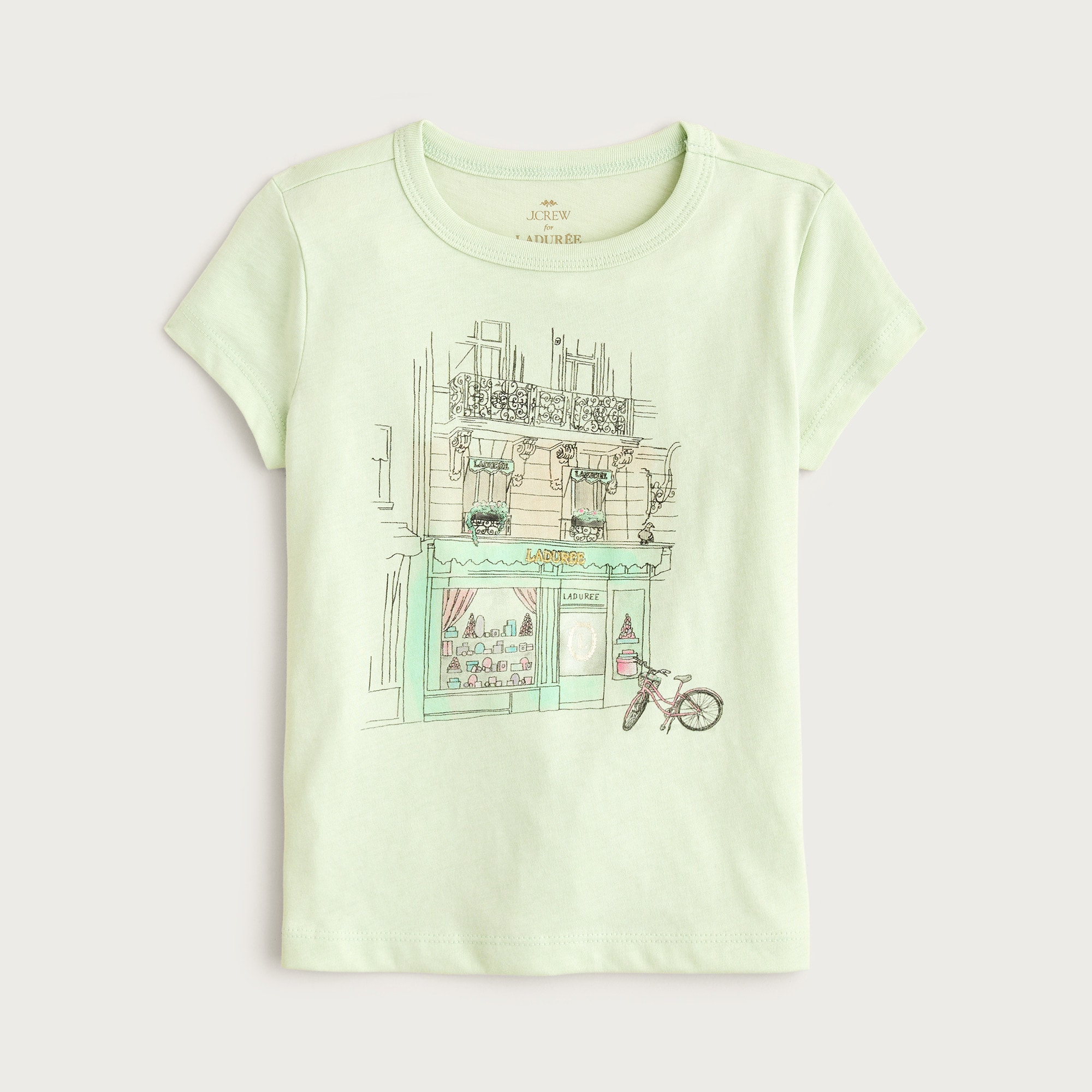LADURÉE X Crewcuts girls' storefront graphic T-shirt from J.Crew - $34.50