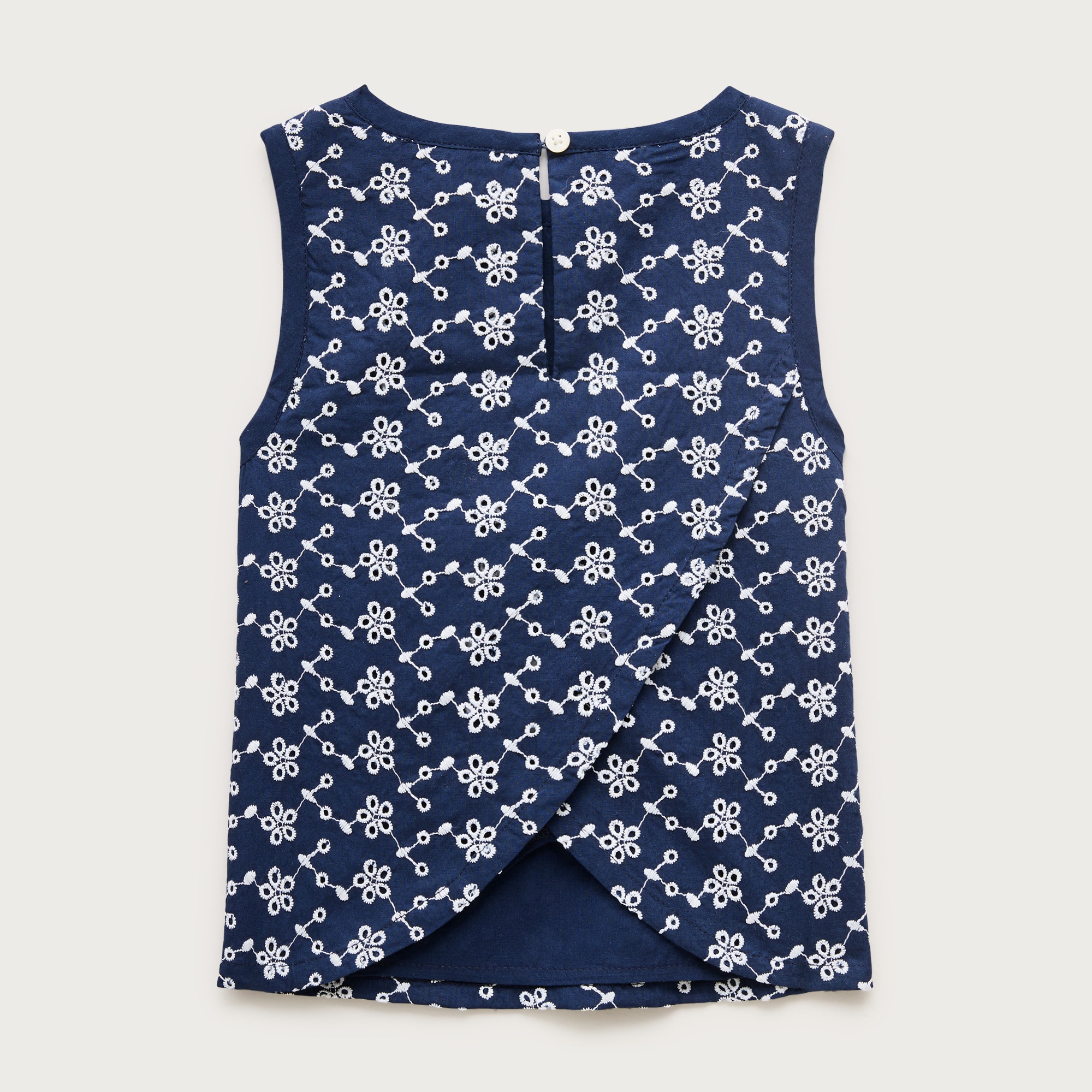 Girls' Eyelet Cross-back Shell Top For Girls | J.Crew