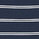 Girls' ruffle-shoulder tank top in vintage rib NAVY IVORY STRIPE