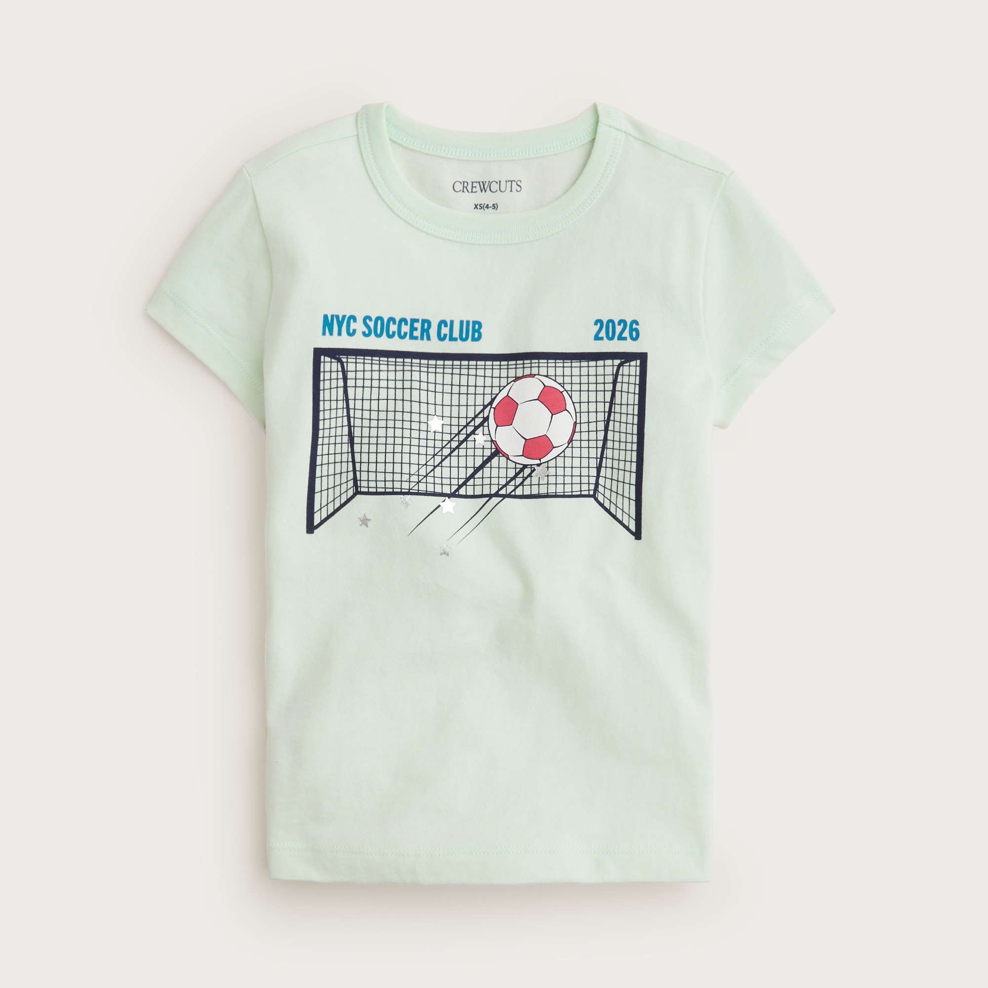 girls Girls' short-sleeve "NYC soccer club" graphic T-shirt