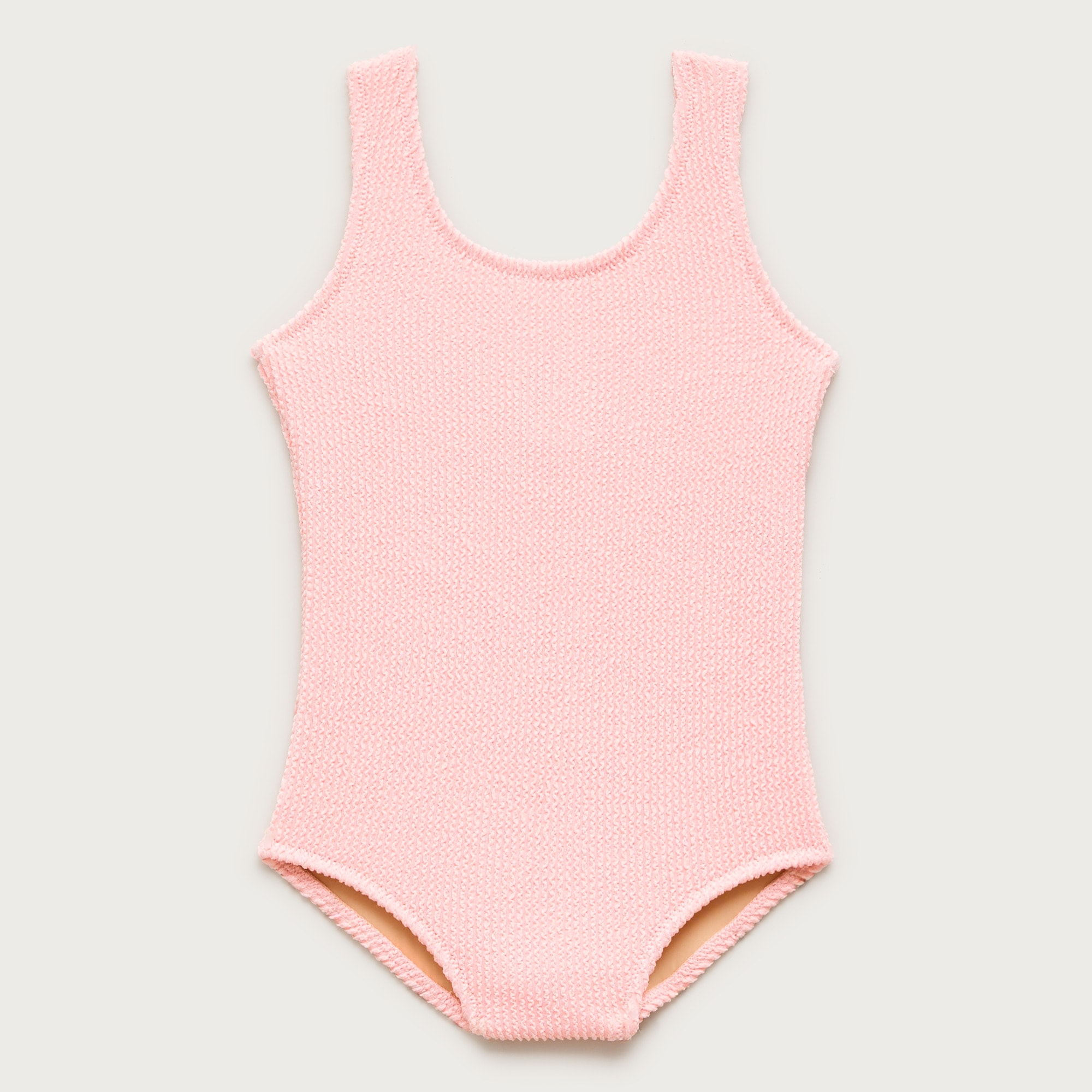 Girls' scrunchie scoopneck one-piece swimsuit