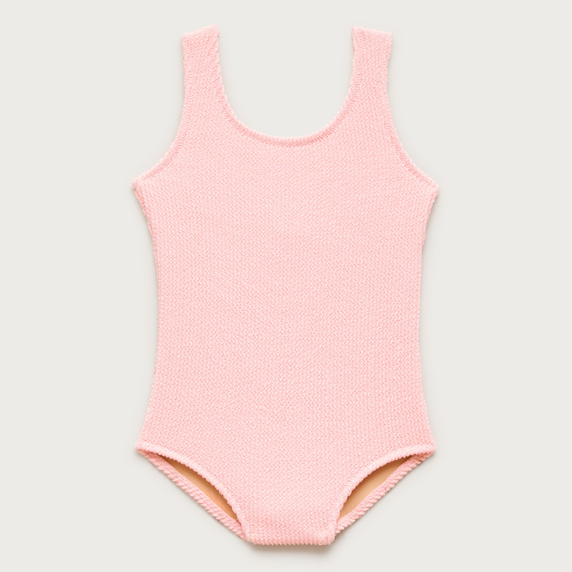 Girls' scrunchie scoopneck one-piece swimsuit