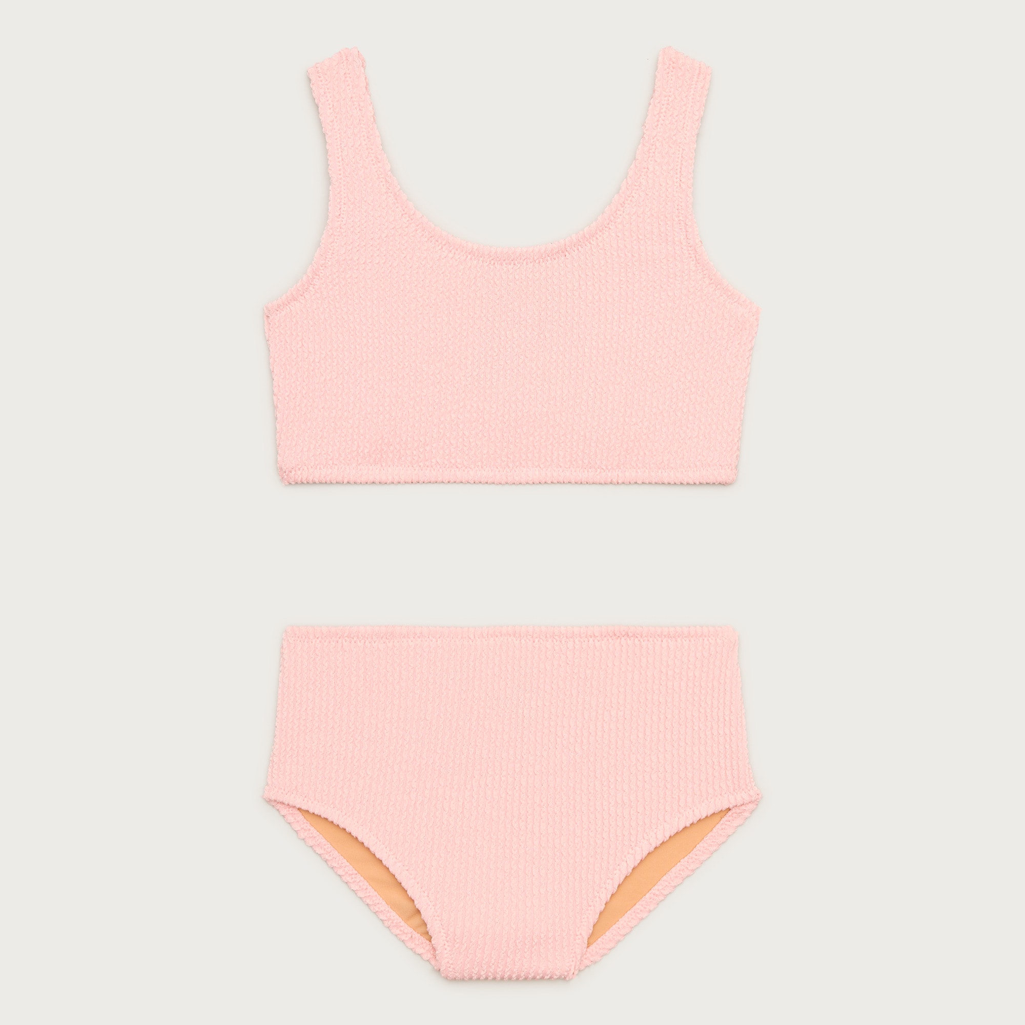 Girls' scrunchie scoopneck two-piece swimsuit
