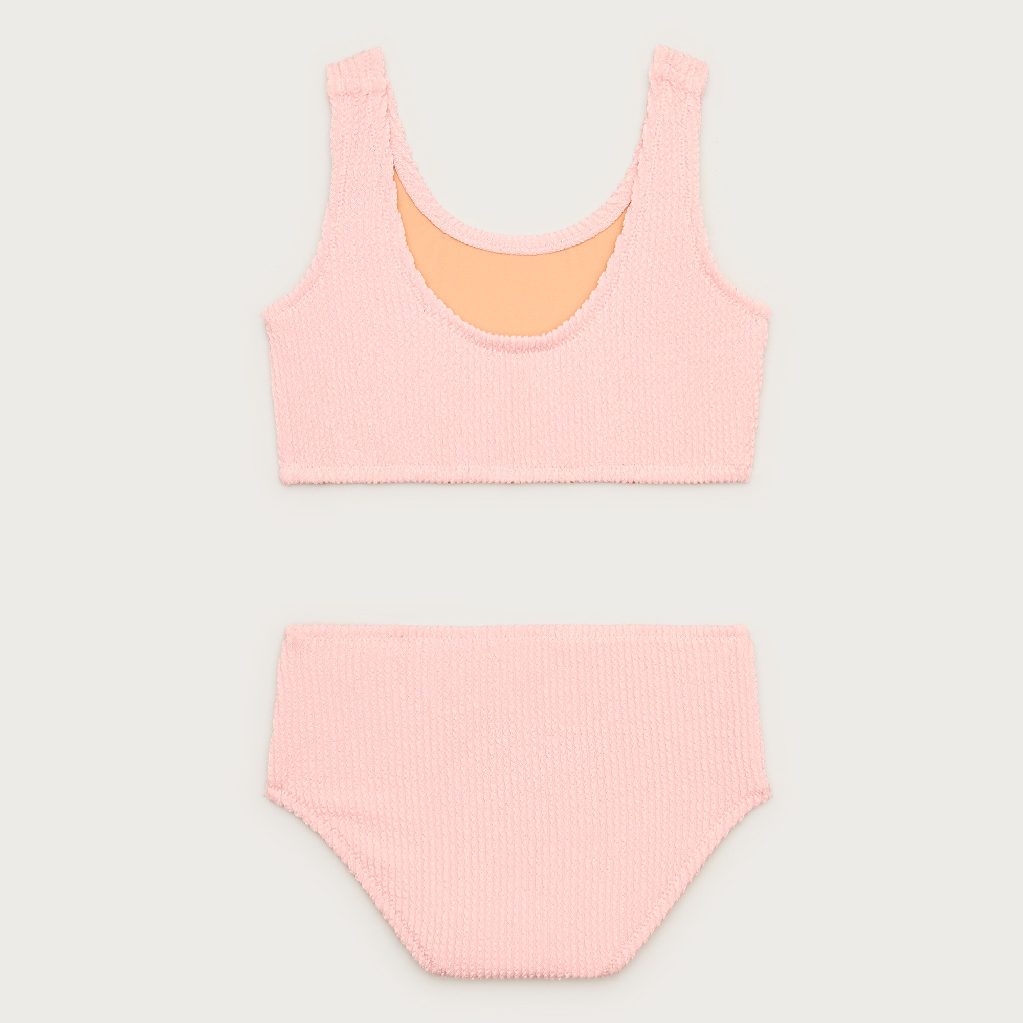 Girls' scrunchie scoopneck two-piece swimsuit