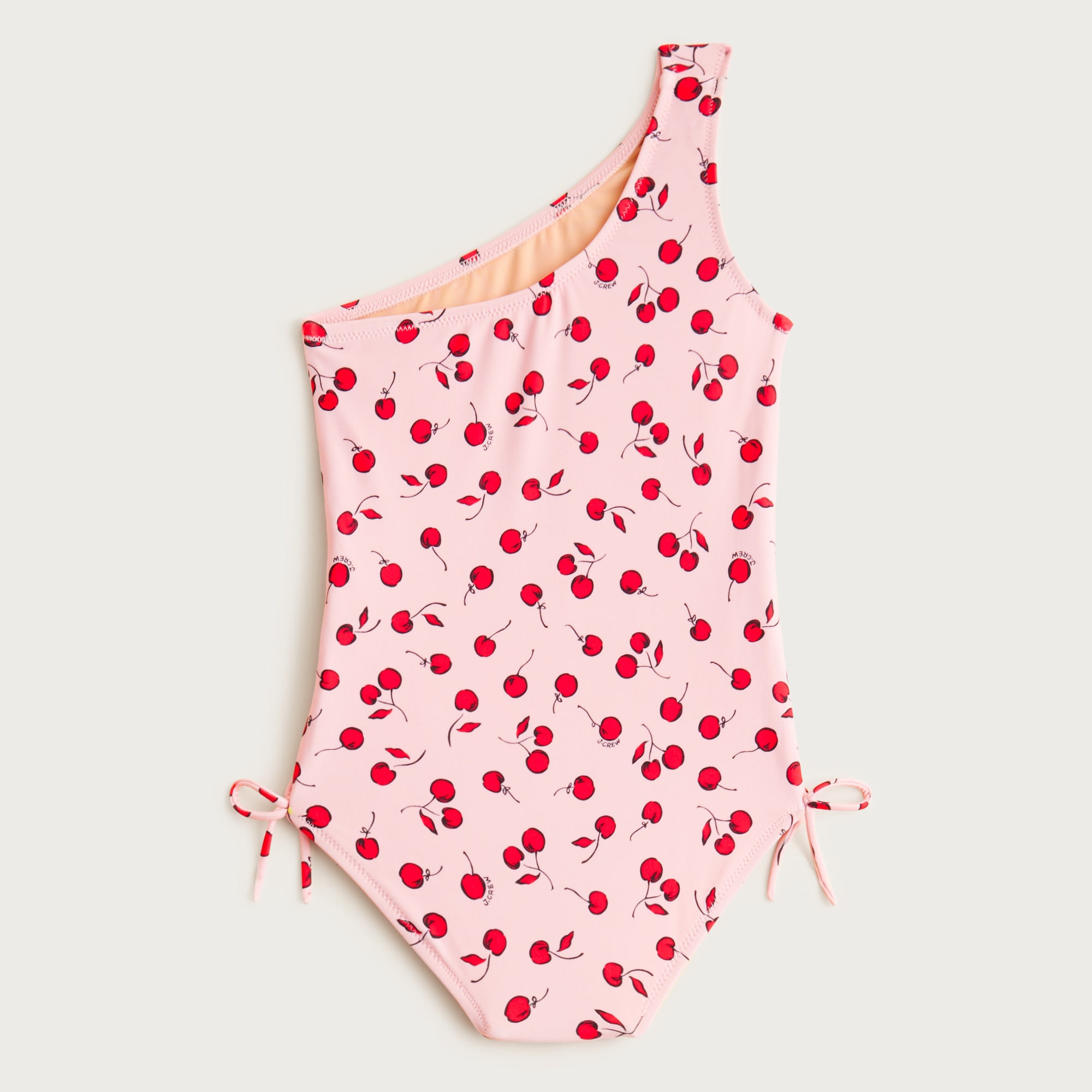 Girls' Ruched One-shoulder One-piece Swimsuit For Girls | J.Crew