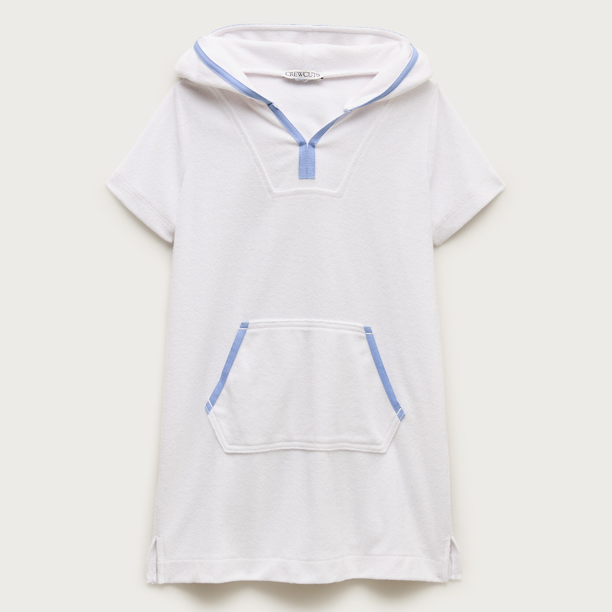 girls Girls' hooded tunic in towel terry