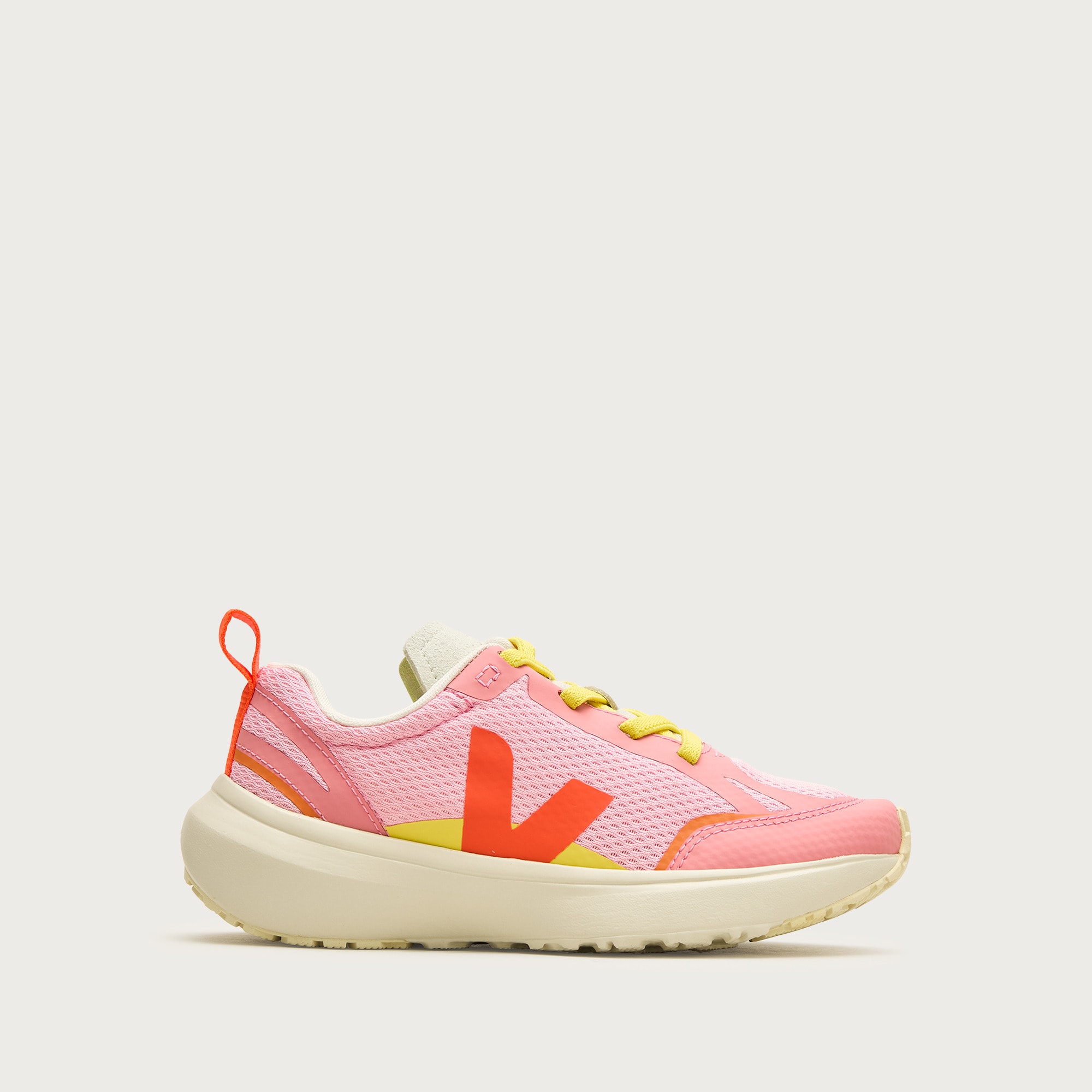 Girls' Veja™ canary lace-up sneakers